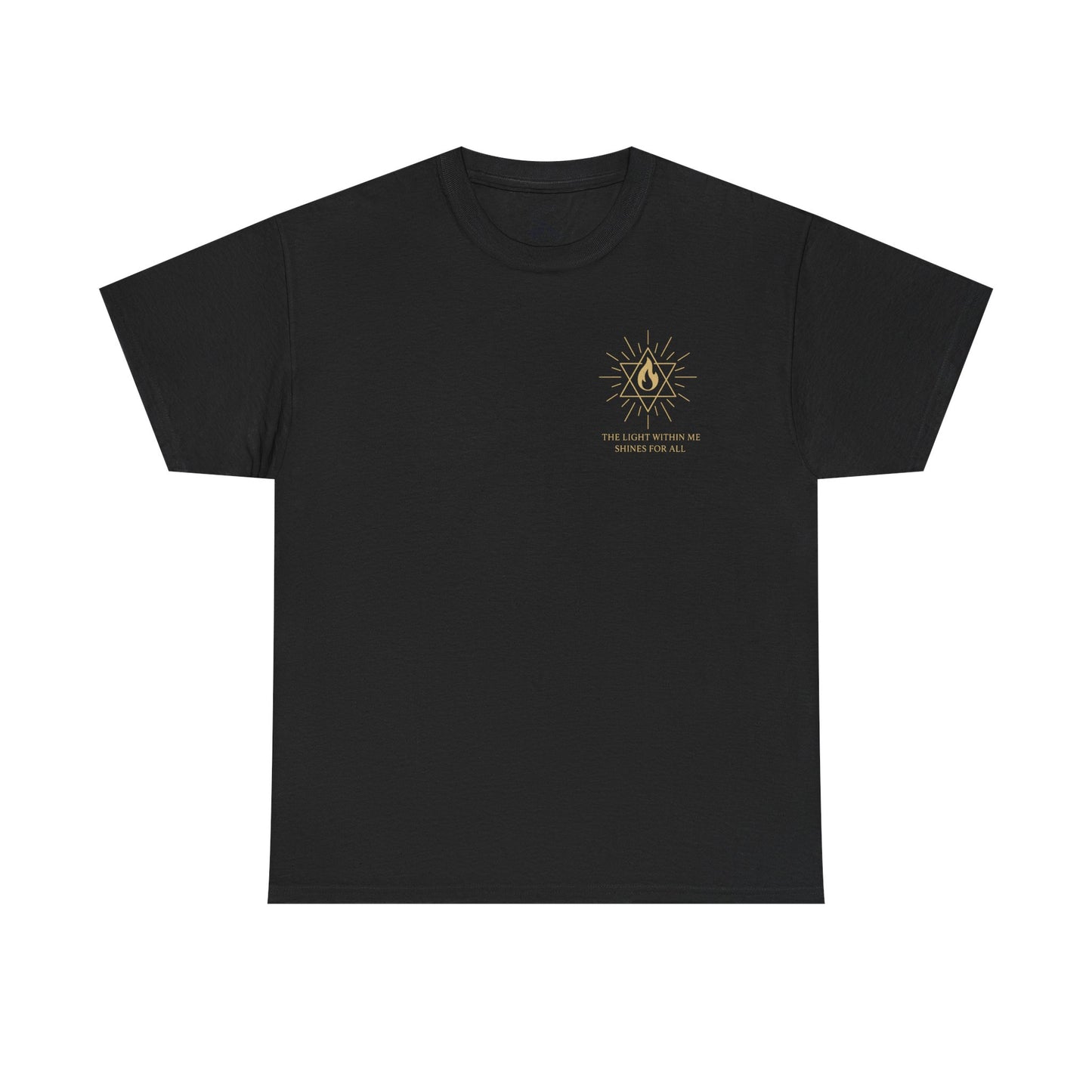 The Light Within Tee – Double Sided Merkaba Flame of Awakening Shirt