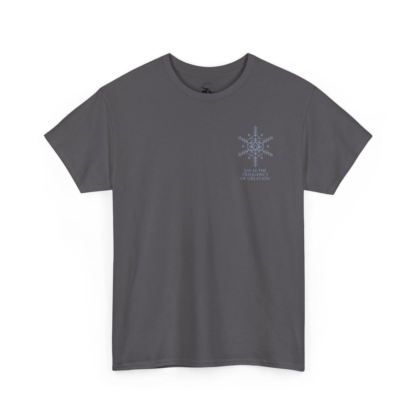 Joy Frequency Tee – Double Sided Sacred Geometry Snowflake of Creation Shirt