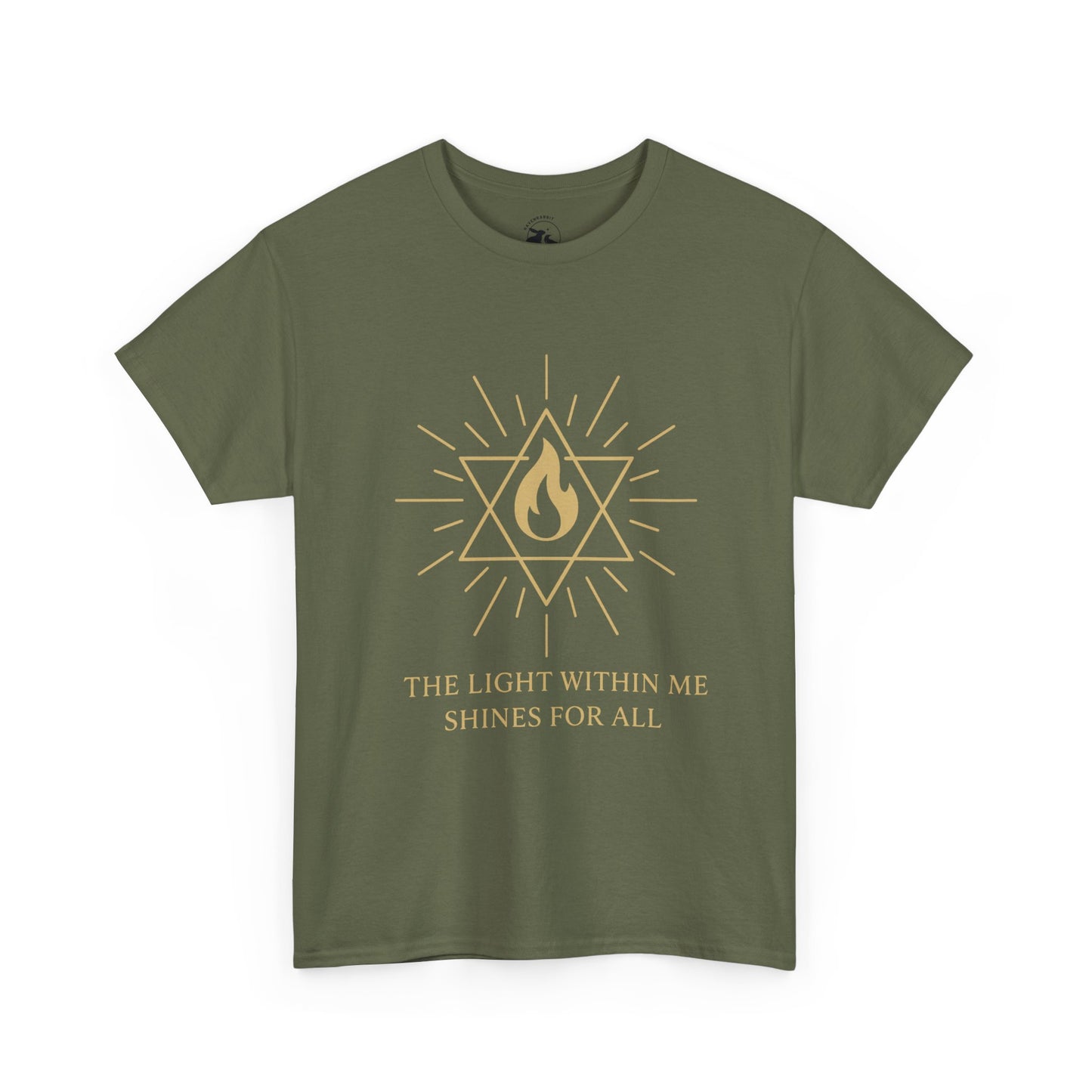The Light Within Tee – Merkaba Flame of Awakening Graphic Shirt