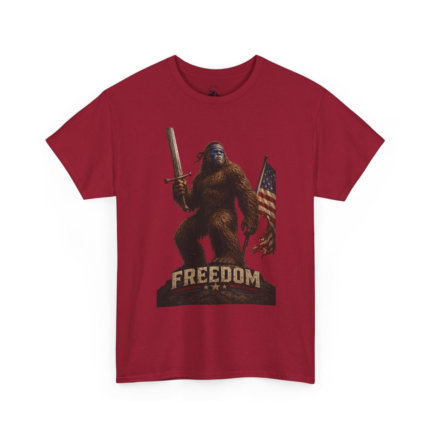 Freedom Warrior Tee – Patriotic Bigfoot American Legend Shirt