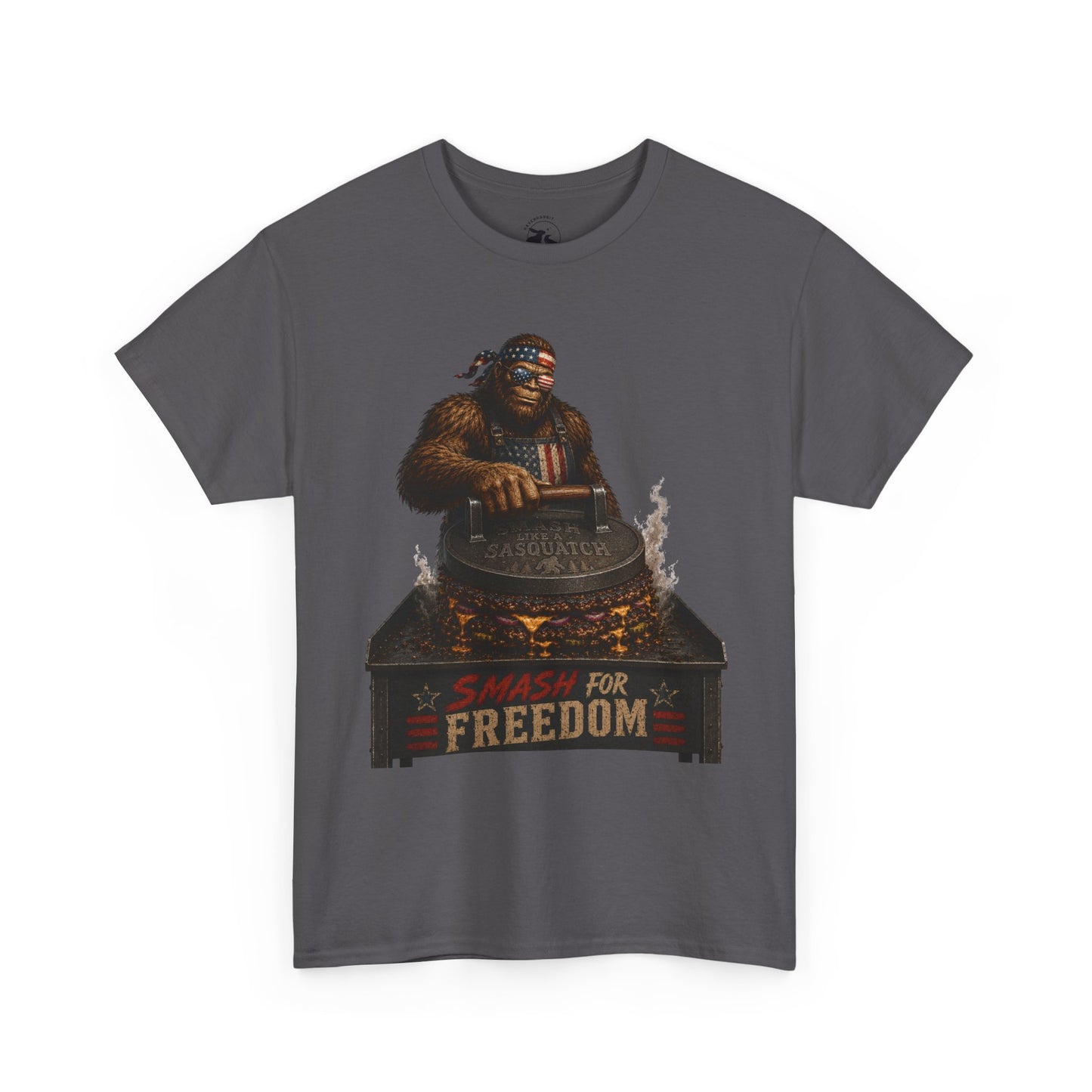 Smash For Freedom Tee – Patriotic Bigfoot BBQ Shirt