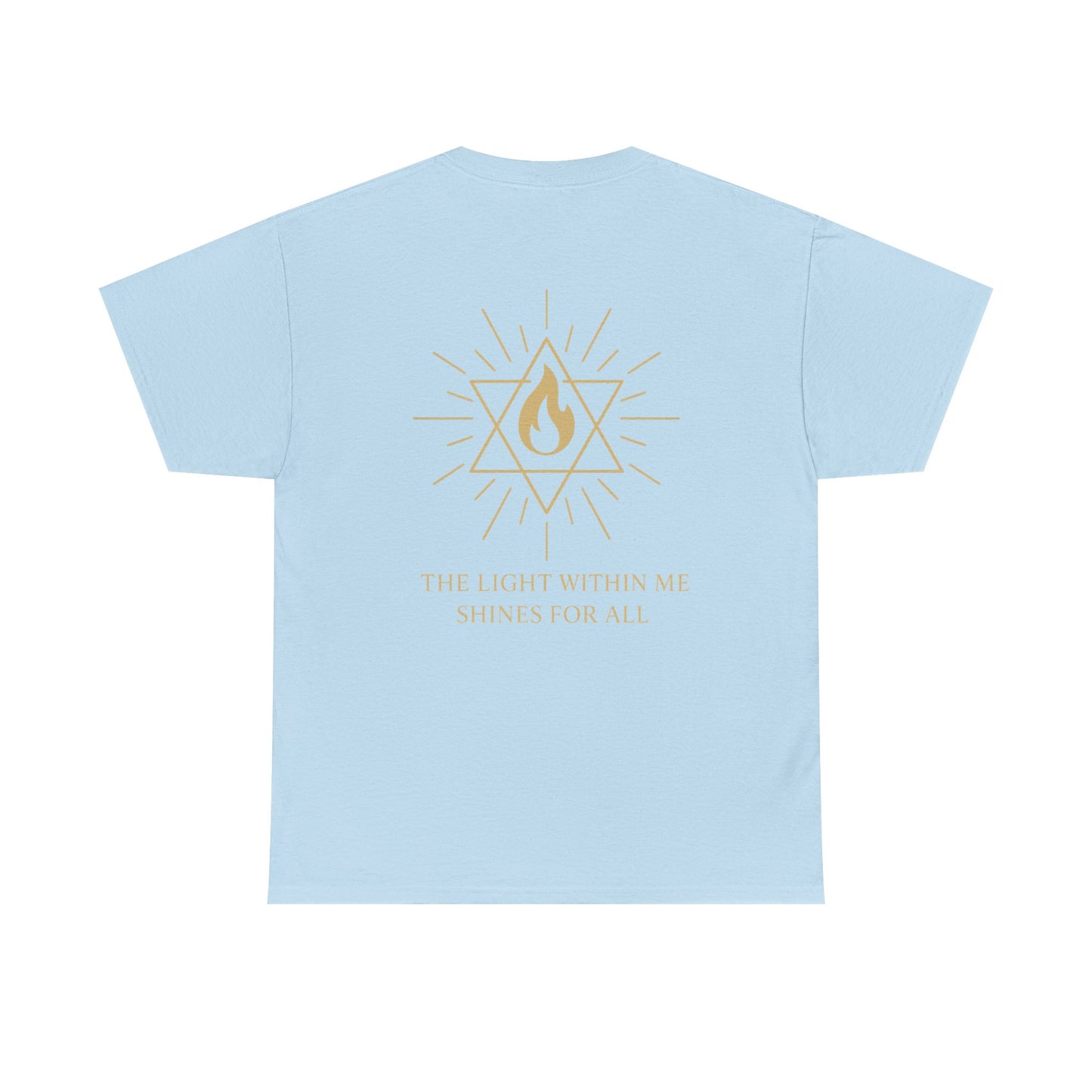 The Light Within Tee – Double Sided Merkaba Flame of Awakening Shirt
