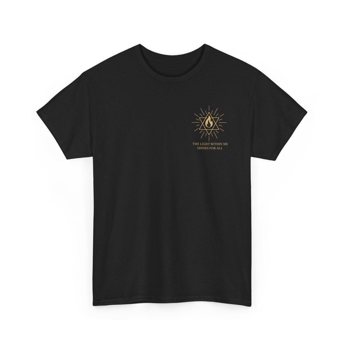 The Light Within Tee – Double Sided Merkaba Flame of Awakening Shirt
