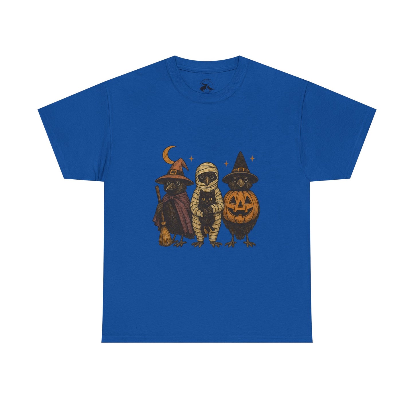 Trick-or-Tweet Trio Tee – Vintage Halloween Raven Shirt