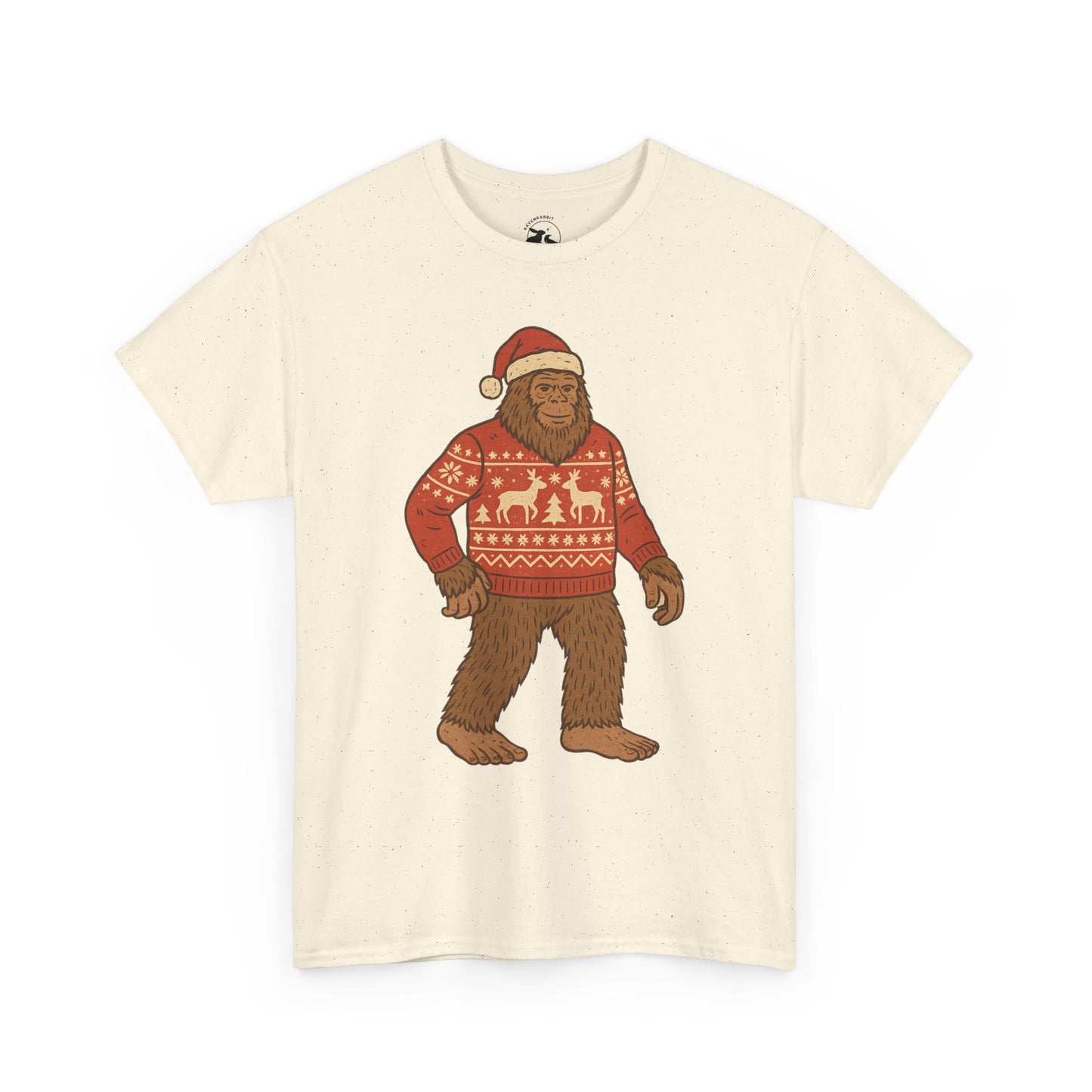 Bigfoot Christmas Sweater Tee – Festive Forest Fun
