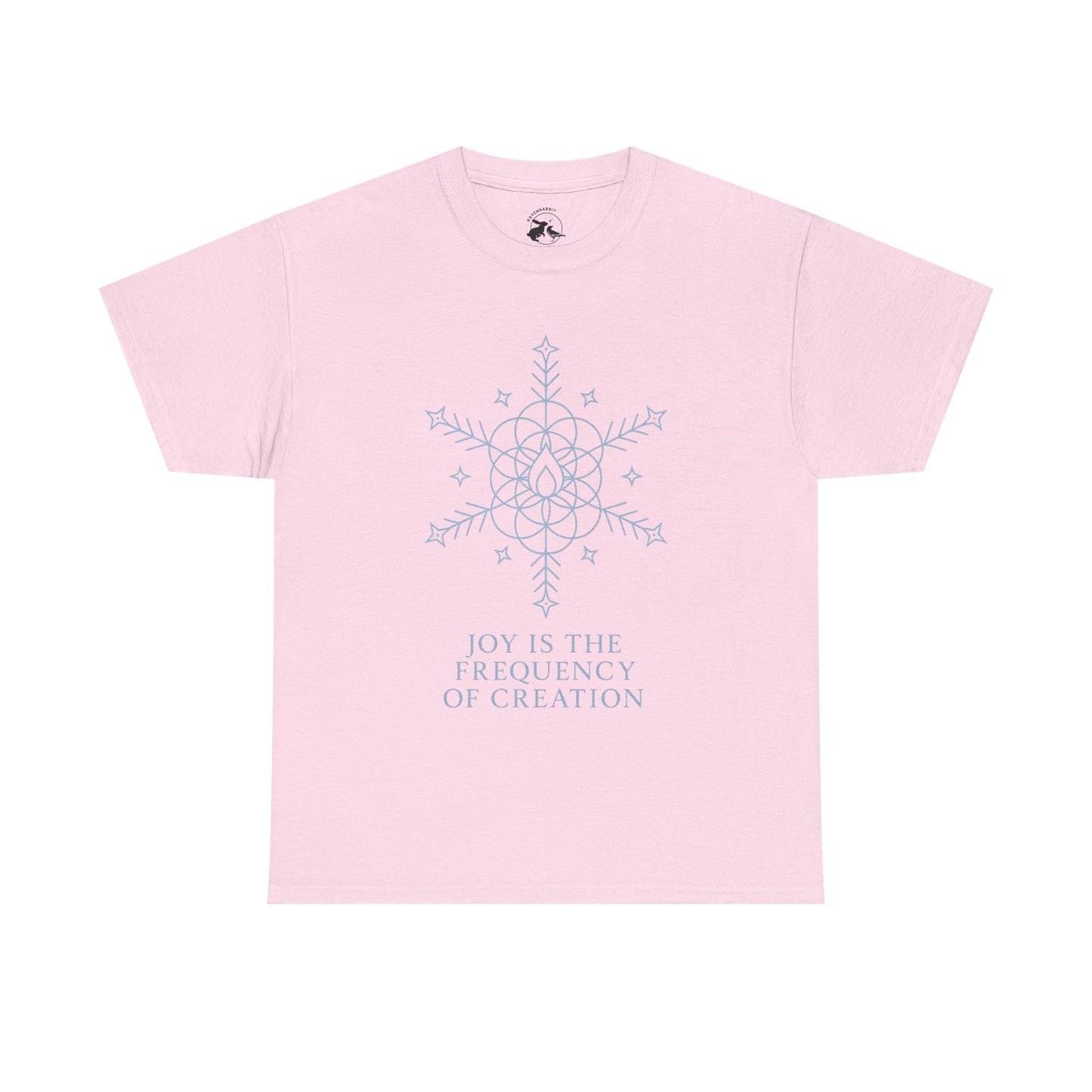 Joy Frequency Tee – Sacred Geometry Snowflake of Creation Graphic Shirt