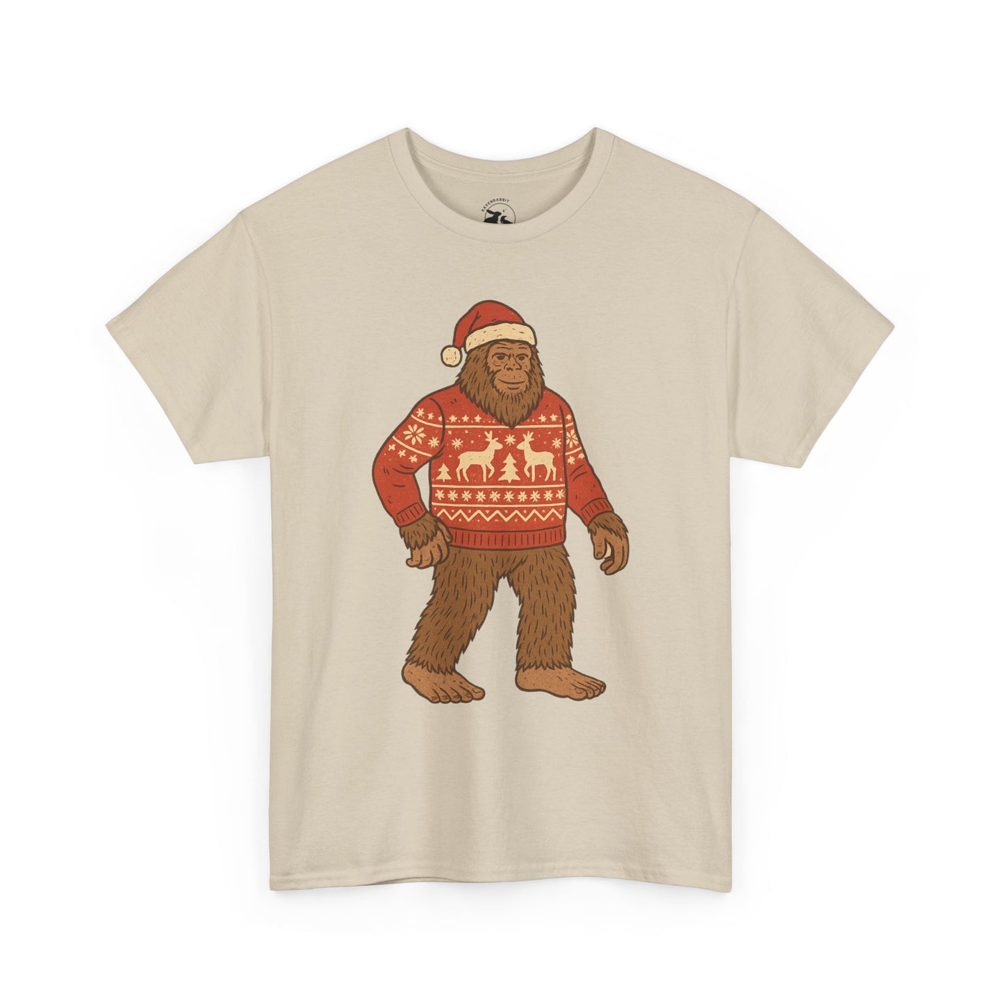 Bigfoot Christmas Sweater Tee – Festive Forest Fun