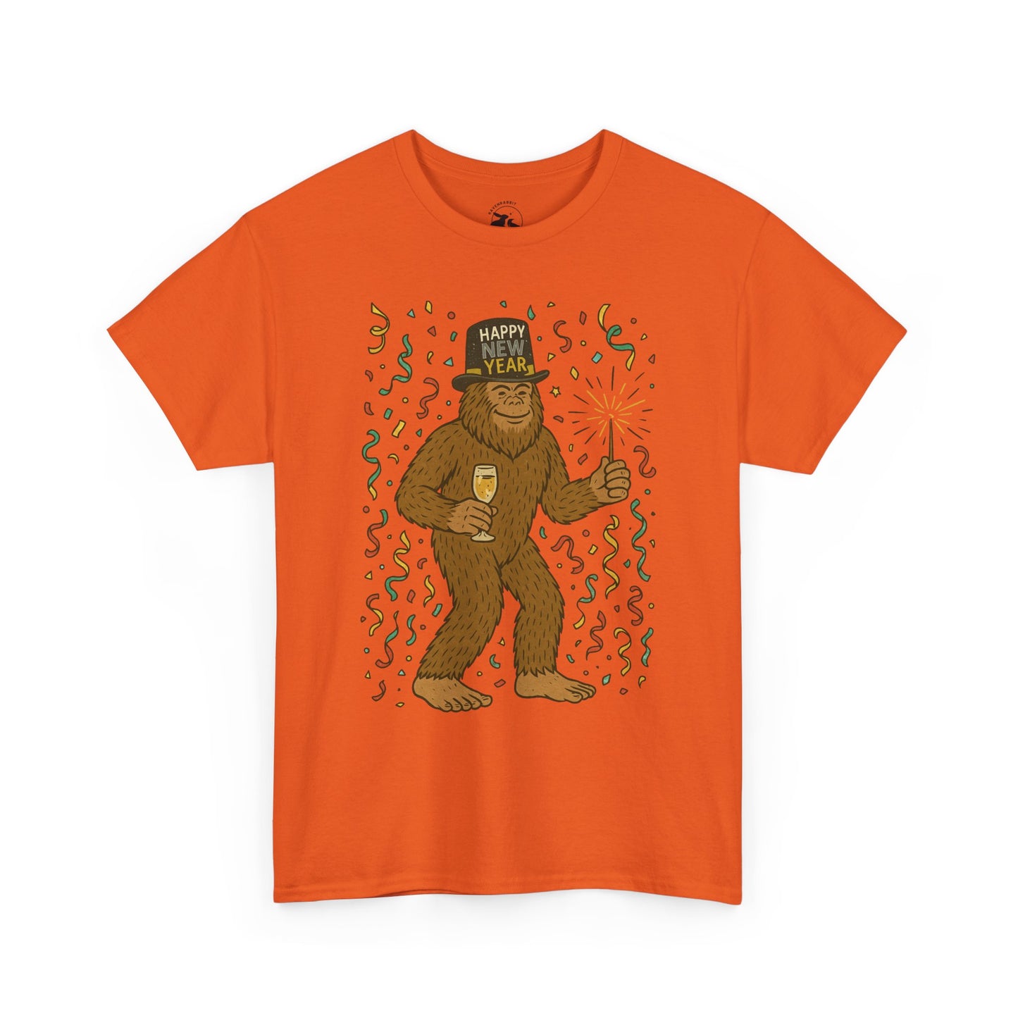 Bigfoot Midnight Celebration Tee – New Year Forest Party Shirt