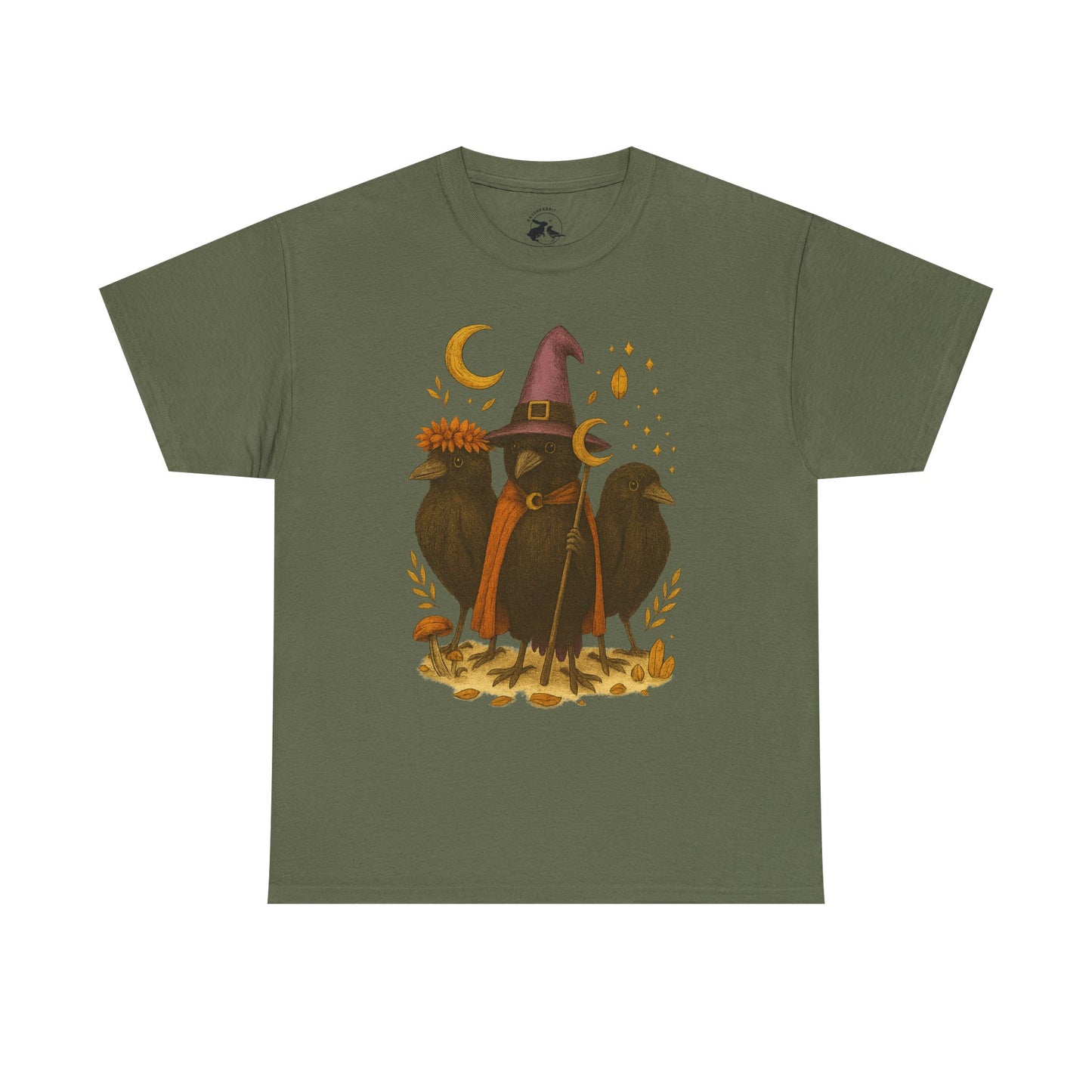 The Mystic Ravens Tee – Druid, Wizard & Oracle Edition