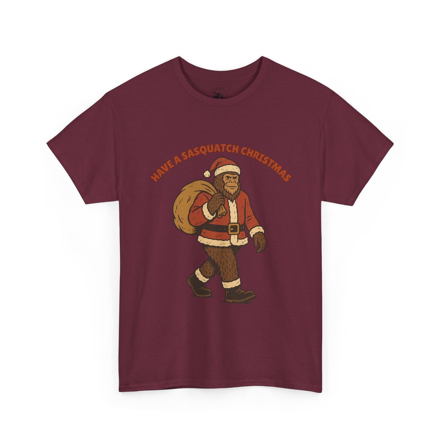 Sasquatch Christmas Tee – Festive Bigfoot Holiday Spirit Shirt