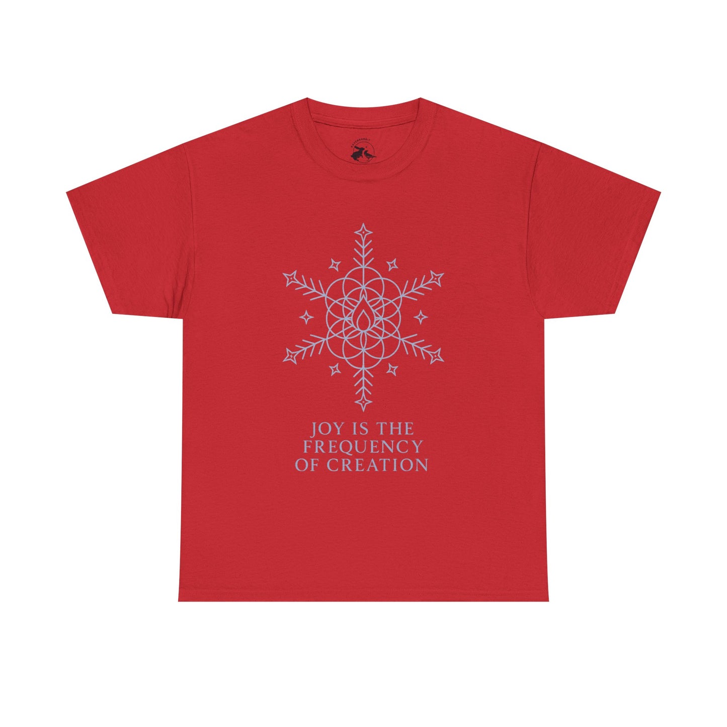 Joy Frequency Tee – Sacred Geometry Snowflake of Creation Graphic Shirt