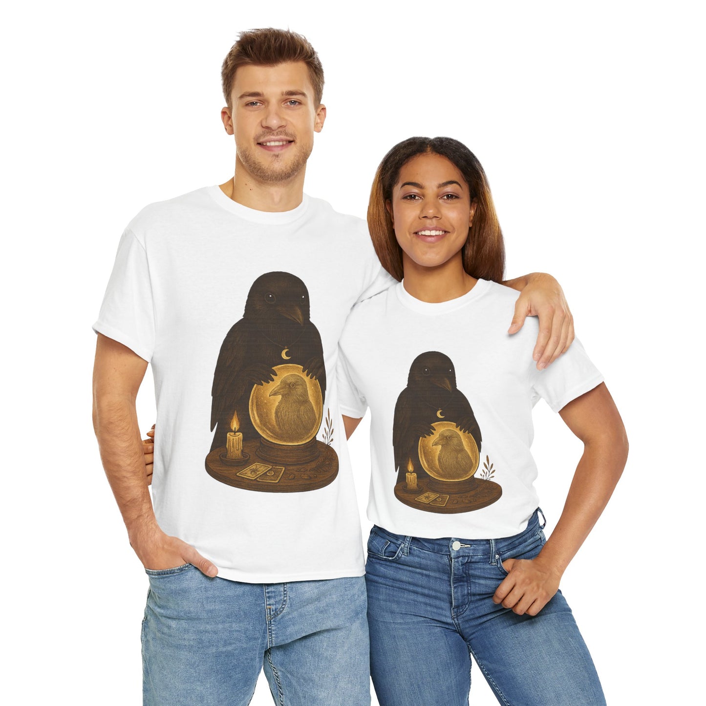 The Psychic Raven Tee – Mystical Seer of the Forest