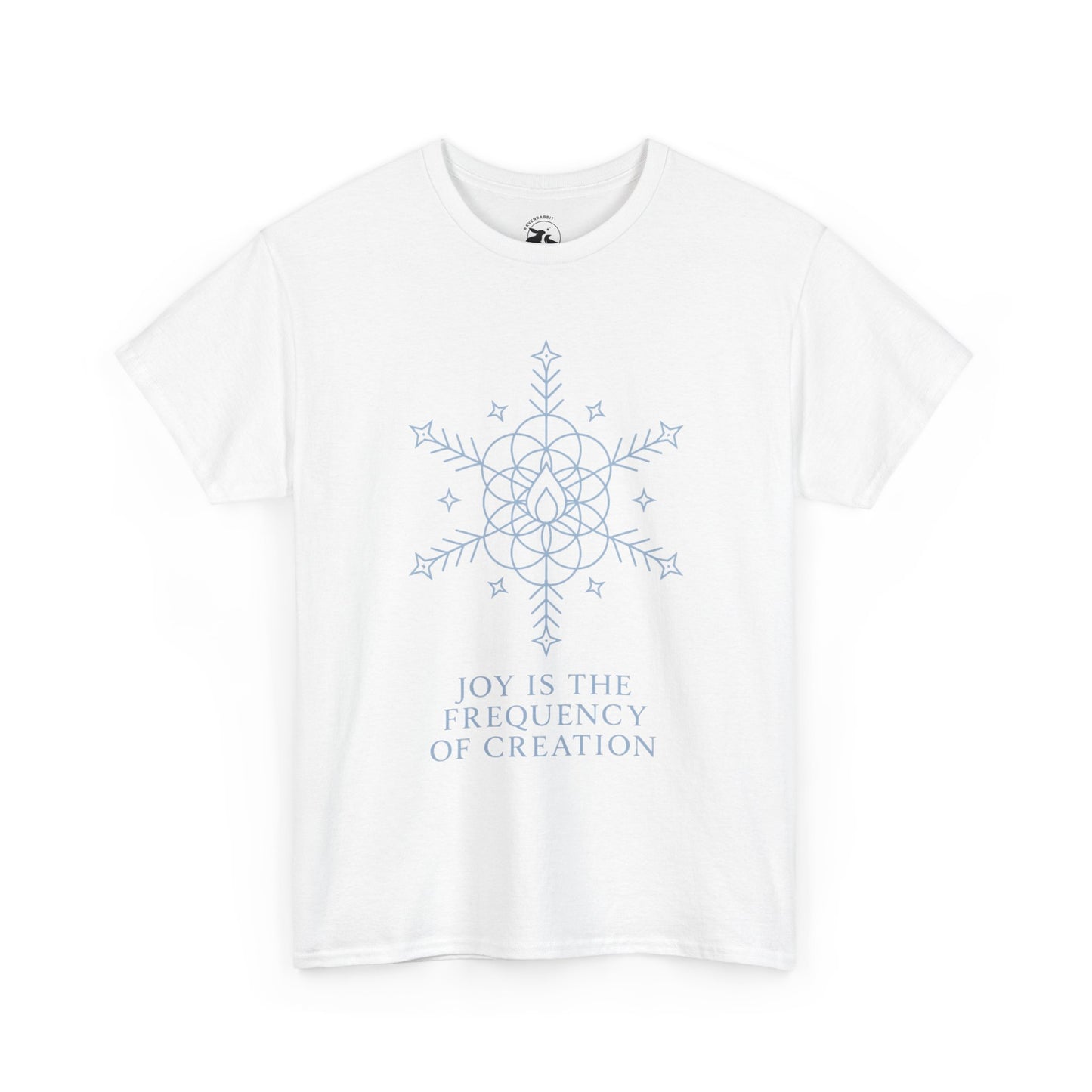 Joy Frequency Tee – Sacred Geometry Snowflake of Creation Graphic Shirt