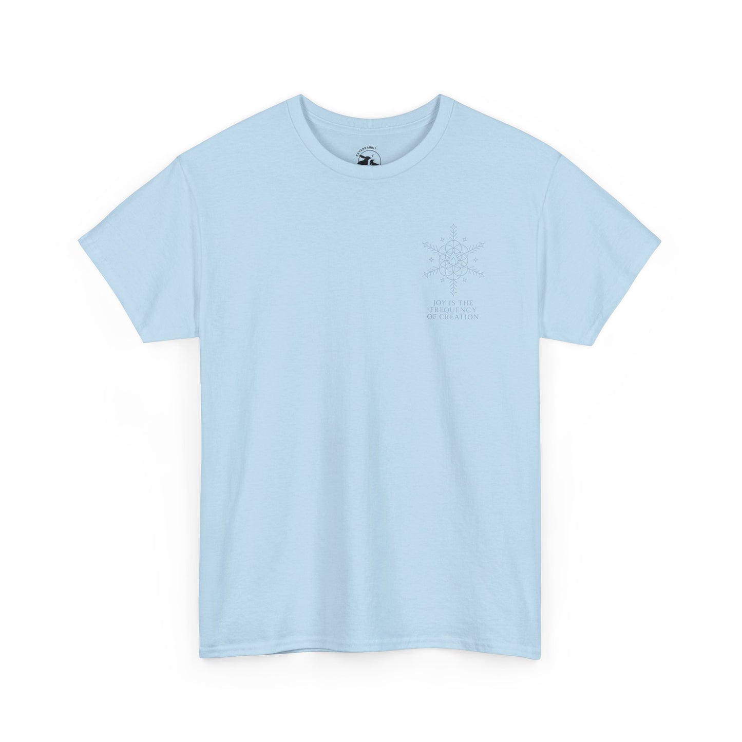 Joy Frequency Tee – Double Sided Sacred Geometry Snowflake of Creation Shirt