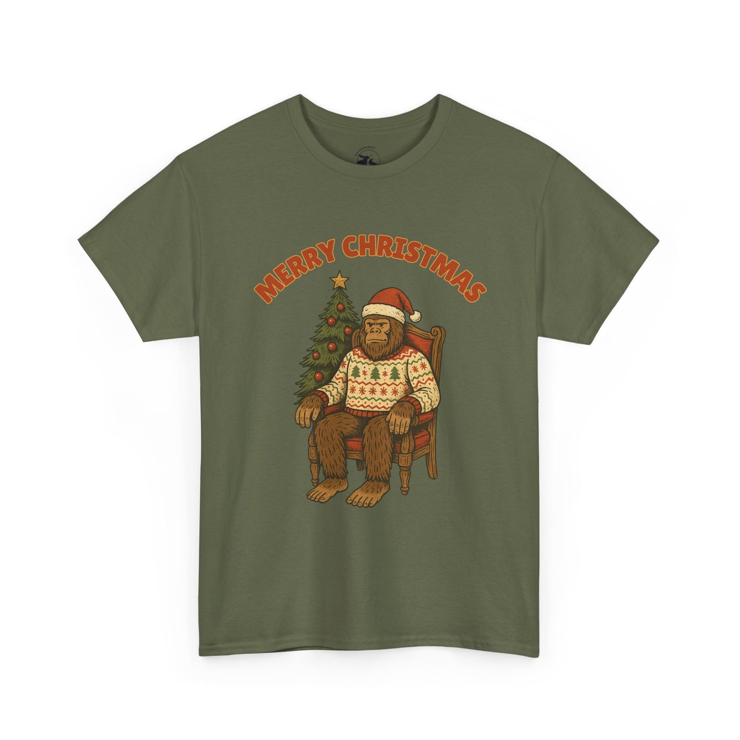 Bigfoot Christmas Spirit Tee – Cozy Sasquatch Holiday Shirt
