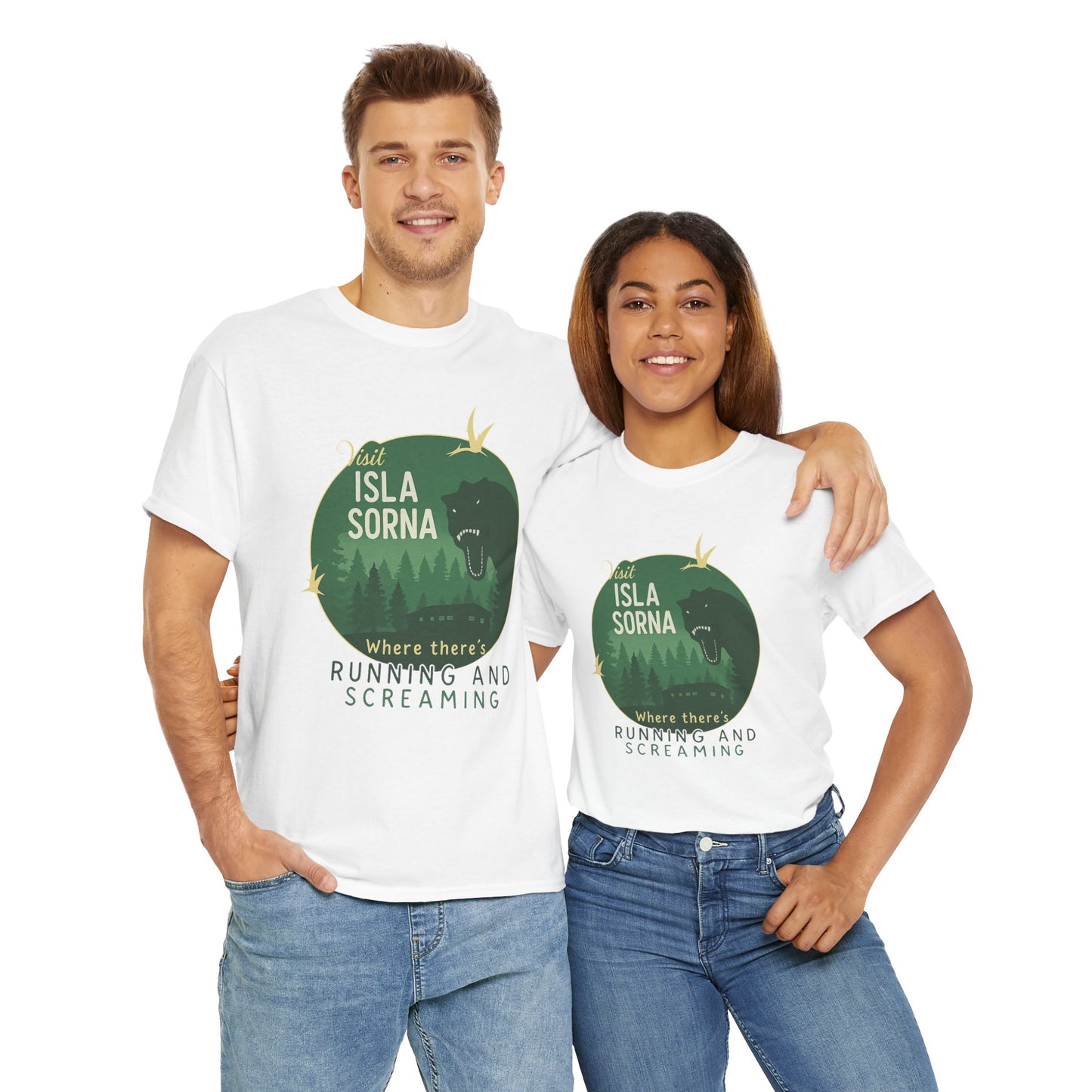 Visit Isla Sorna Retro Dinosaur Tee