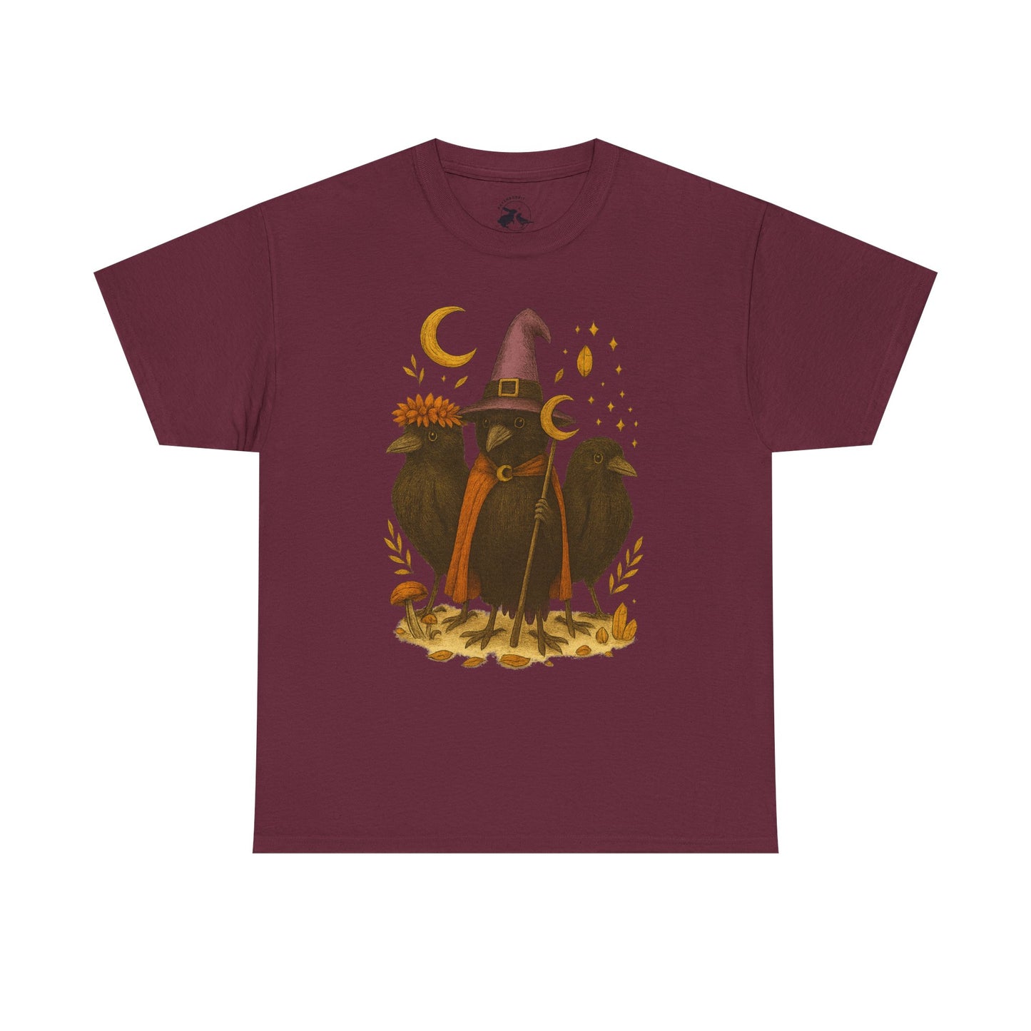 The Mystic Ravens Tee – Druid, Wizard & Oracle Edition