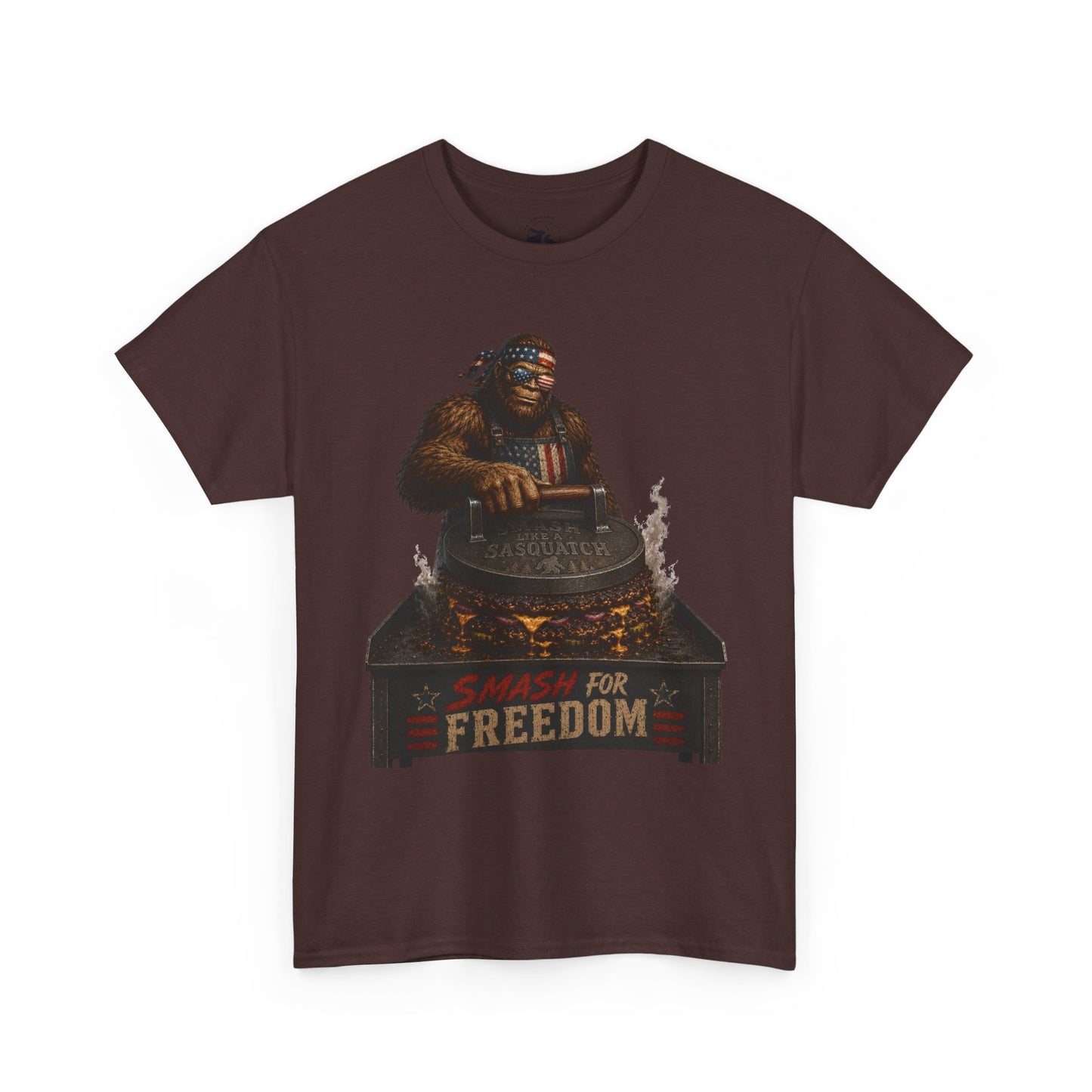 Smash For Freedom Tee – Patriotic Bigfoot BBQ Shirt