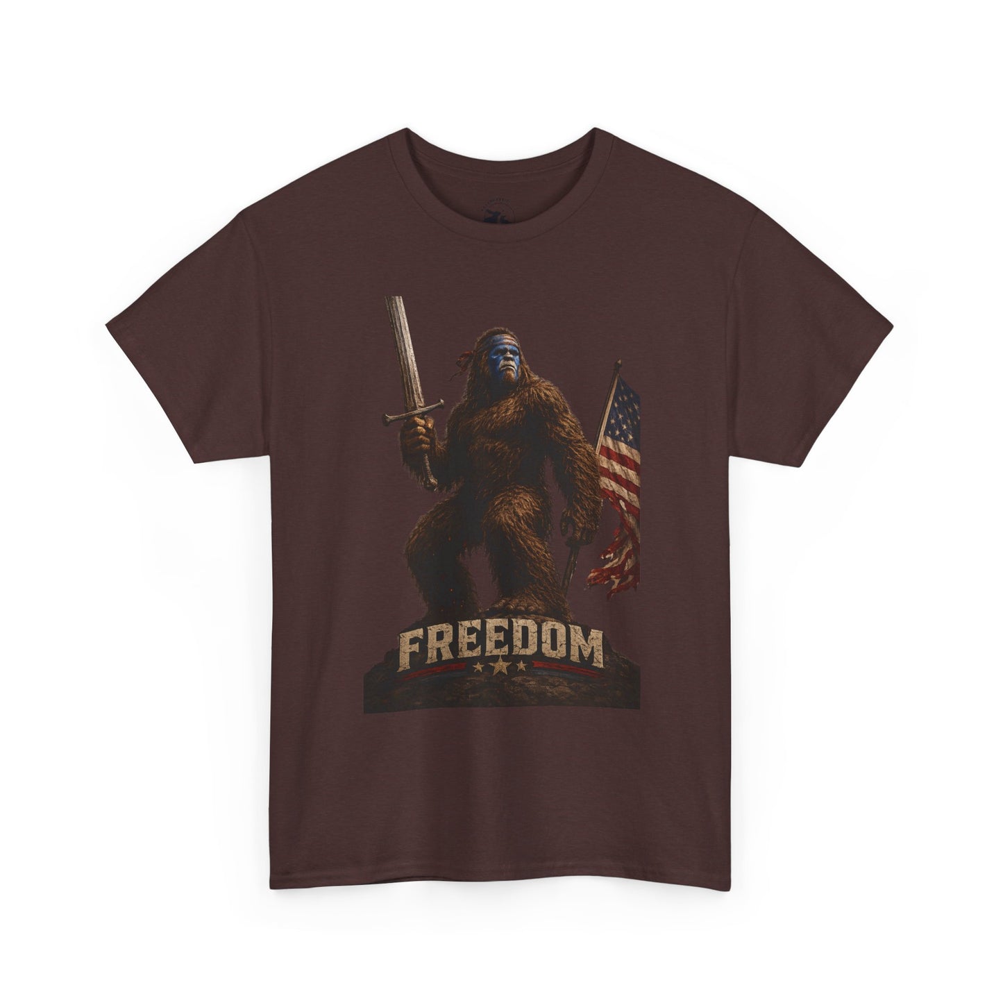 Freedom Warrior Tee – Patriotic Bigfoot American Legend Shirt