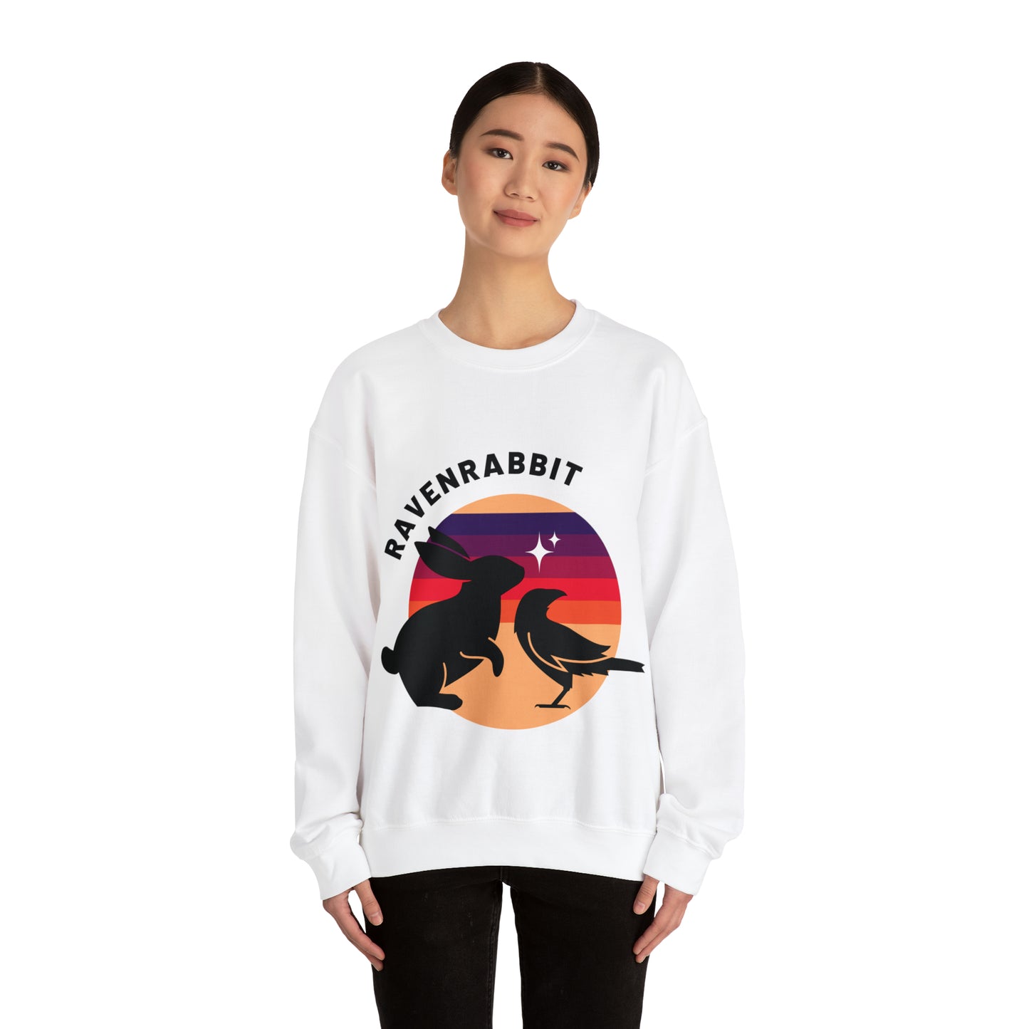 🐰🐦‍⬛  RavenRabbit Unisex Heavy Blend™ Crewneck Sweatshirt