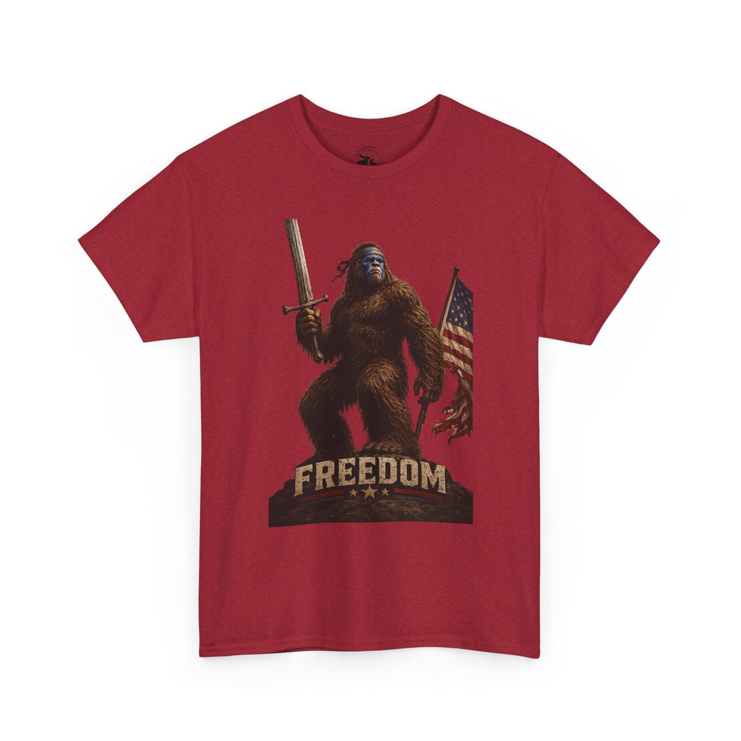 Freedom Warrior Tee – Patriotic Bigfoot American Legend Shirt