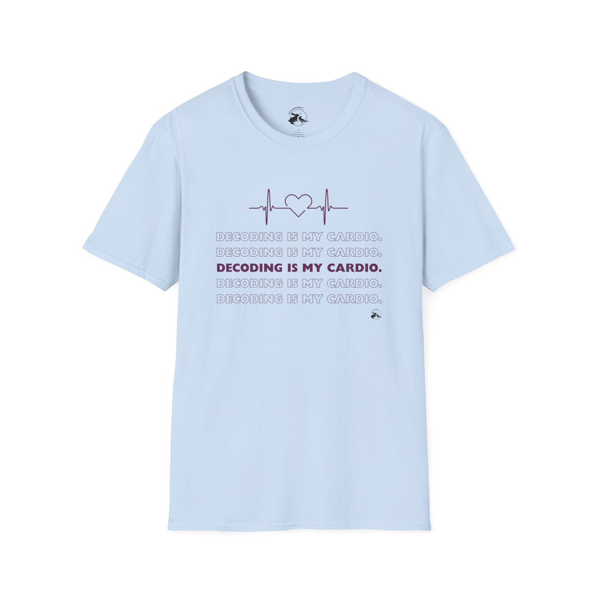 Decoding Is My Cardio T-Shirt — Heartbeat Code Programmer Tee