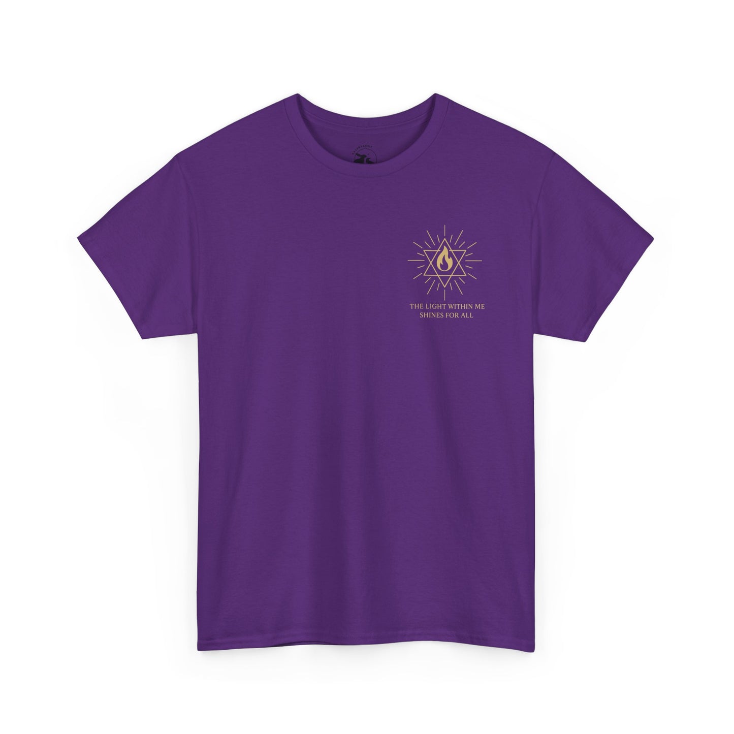 The Light Within Tee – Double Sided Merkaba Flame of Awakening Shirt