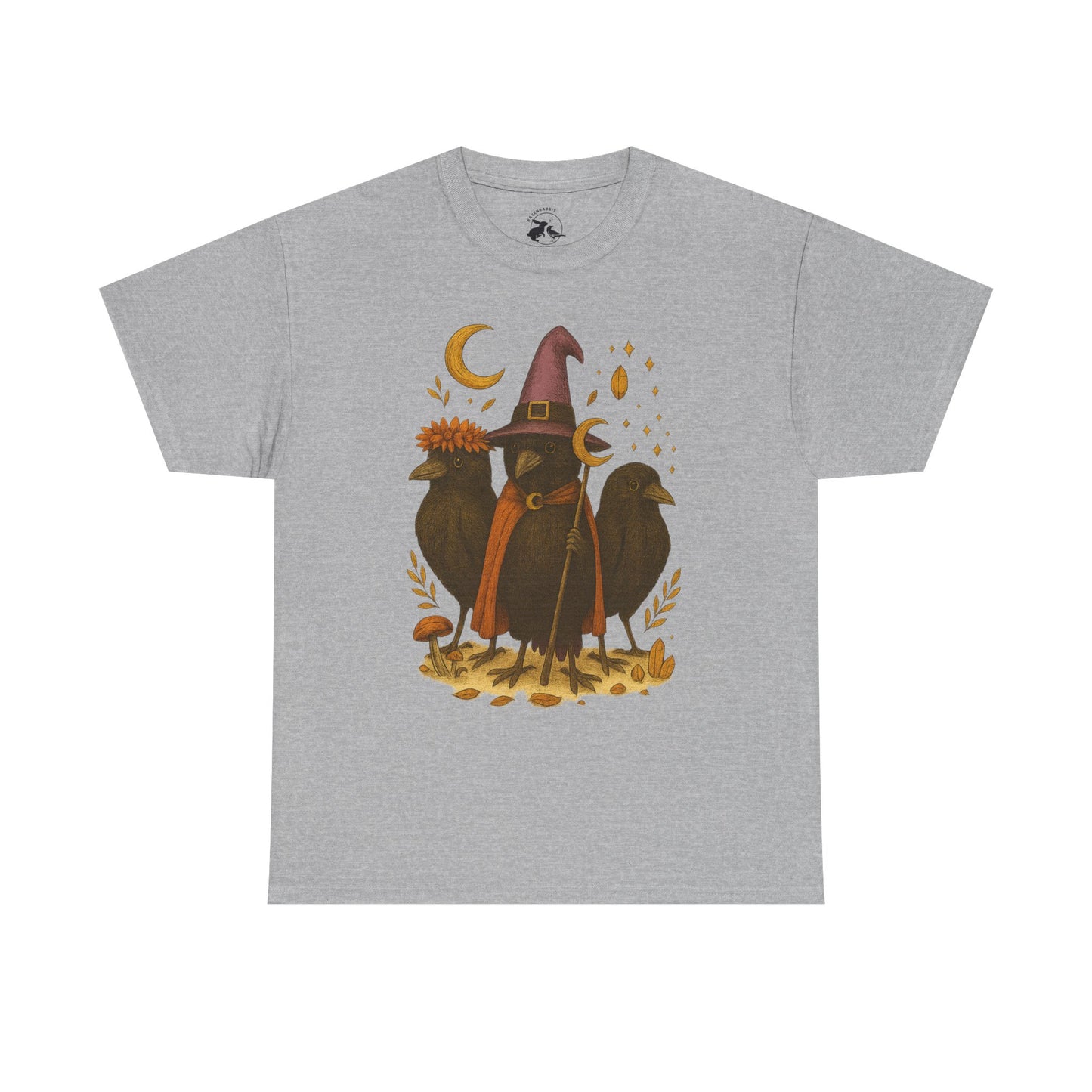 The Mystic Ravens Tee – Druid, Wizard & Oracle Edition