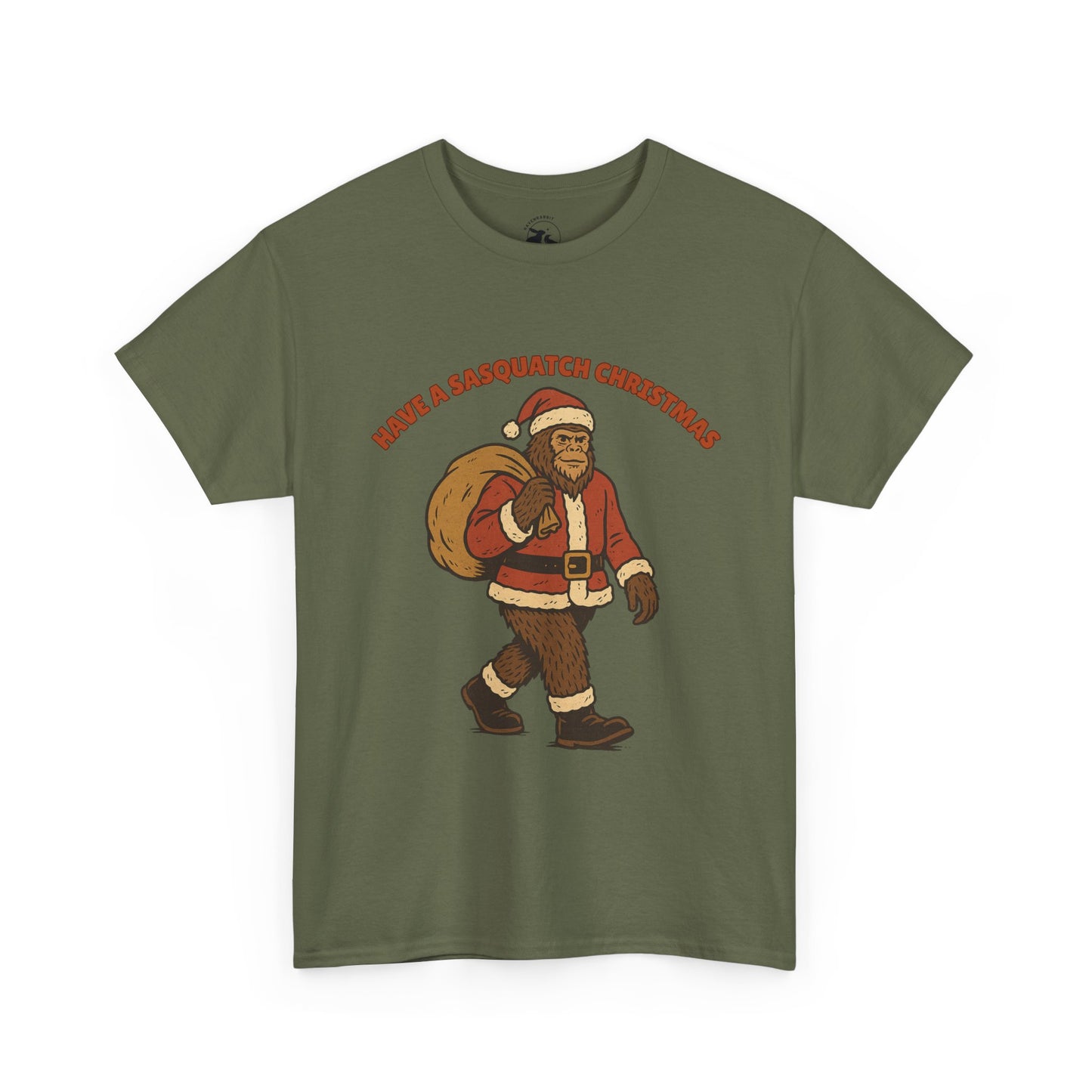 Sasquatch Christmas Tee – Festive Bigfoot Holiday Spirit Shirt