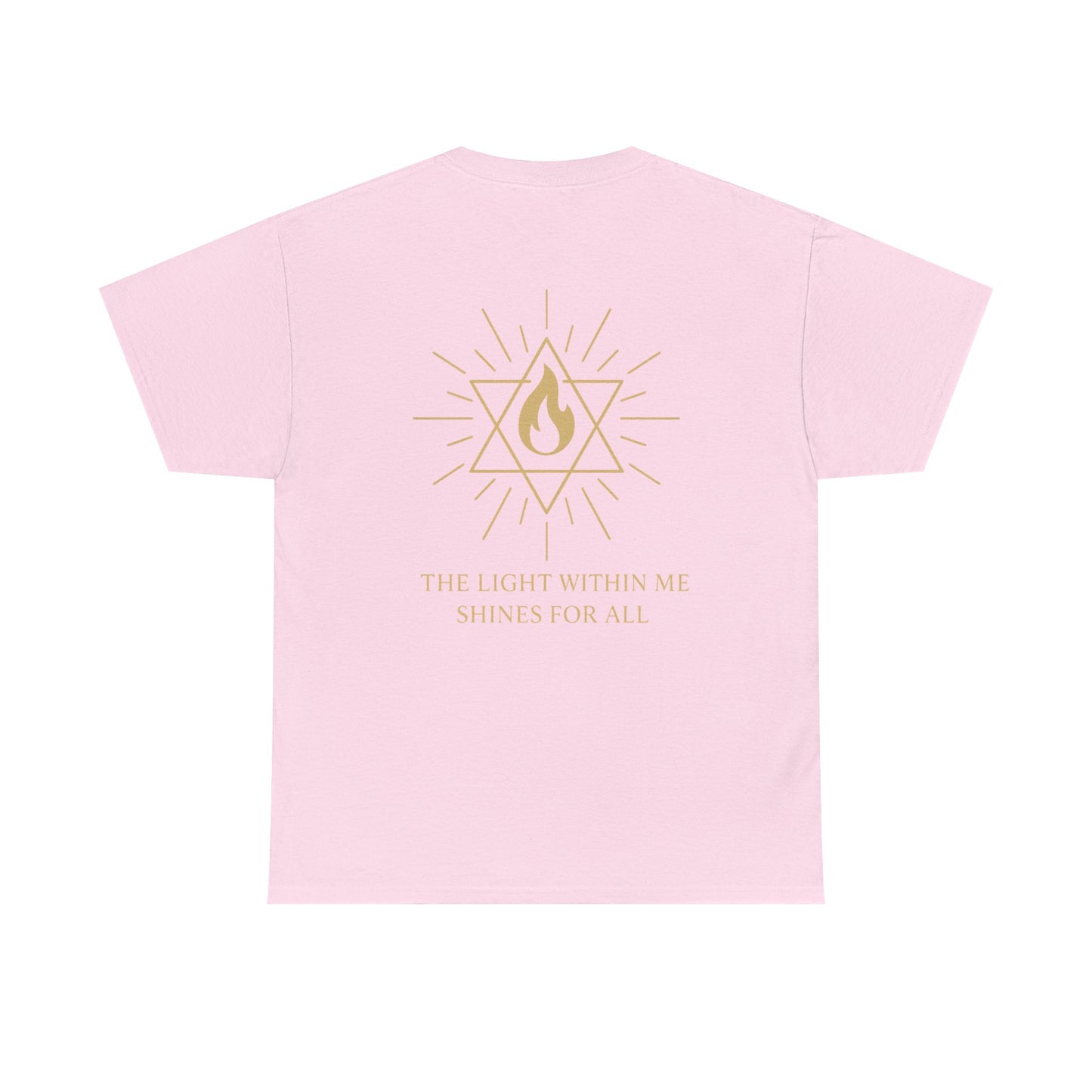 The Light Within Tee – Double Sided Merkaba Flame of Awakening Shirt