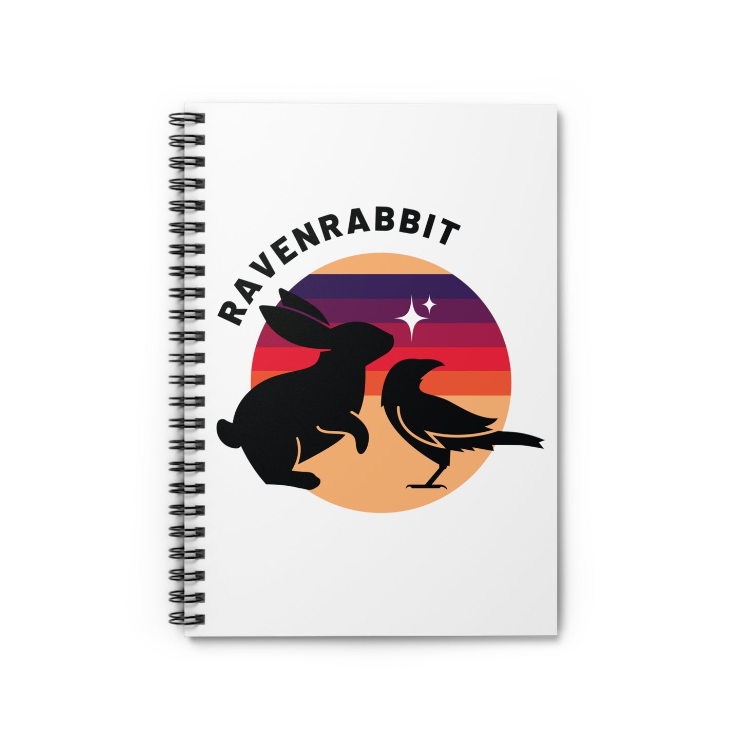 📔 RavenRabbit Blank Journal 🐰🐦‍⬛ - Ruled Line