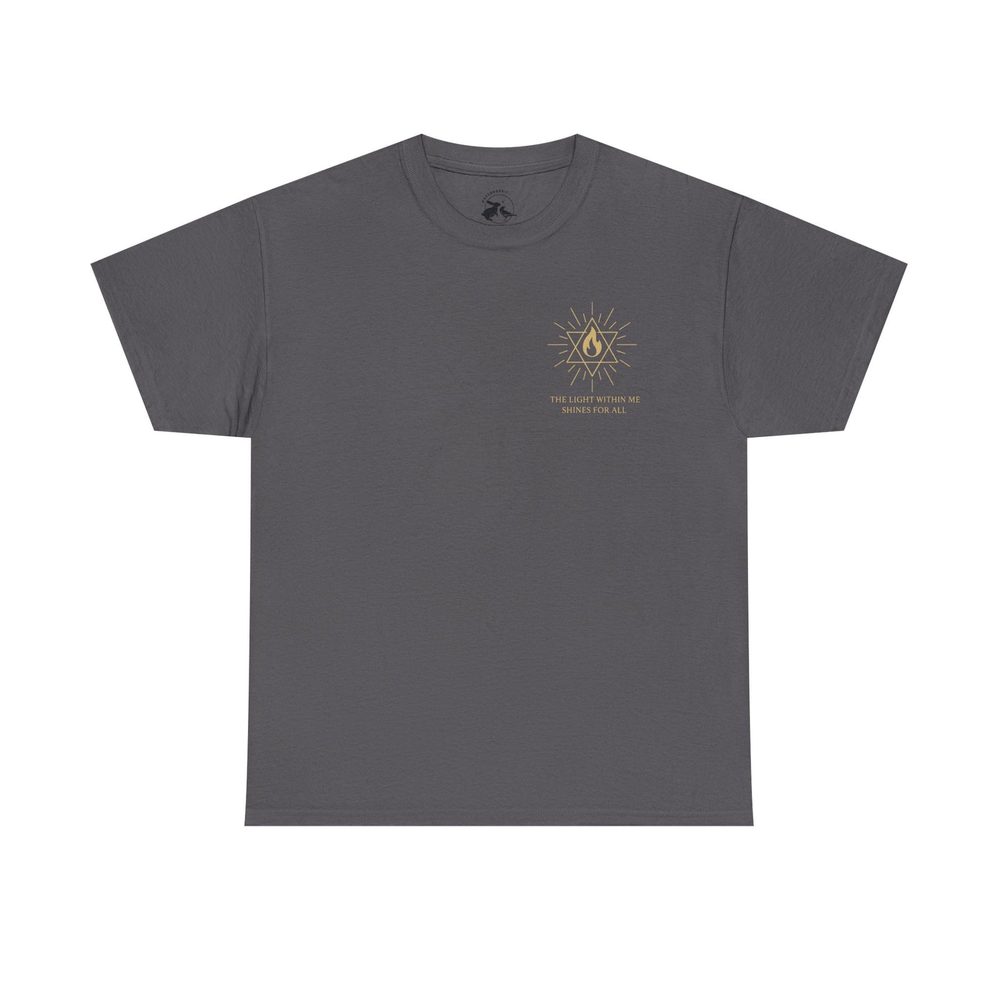 The Light Within Tee – Double Sided Merkaba Flame of Awakening Shirt