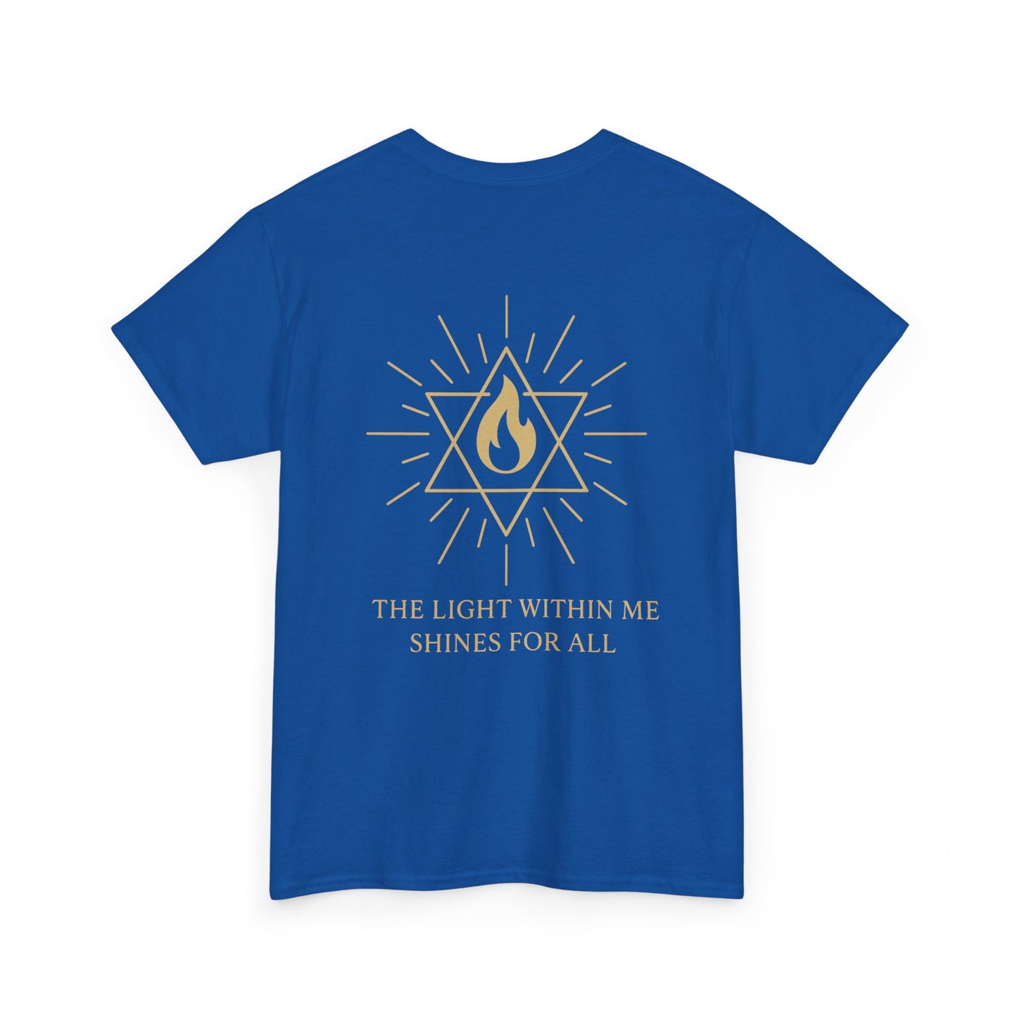 The Light Within Tee – Double Sided Merkaba Flame of Awakening Shirt