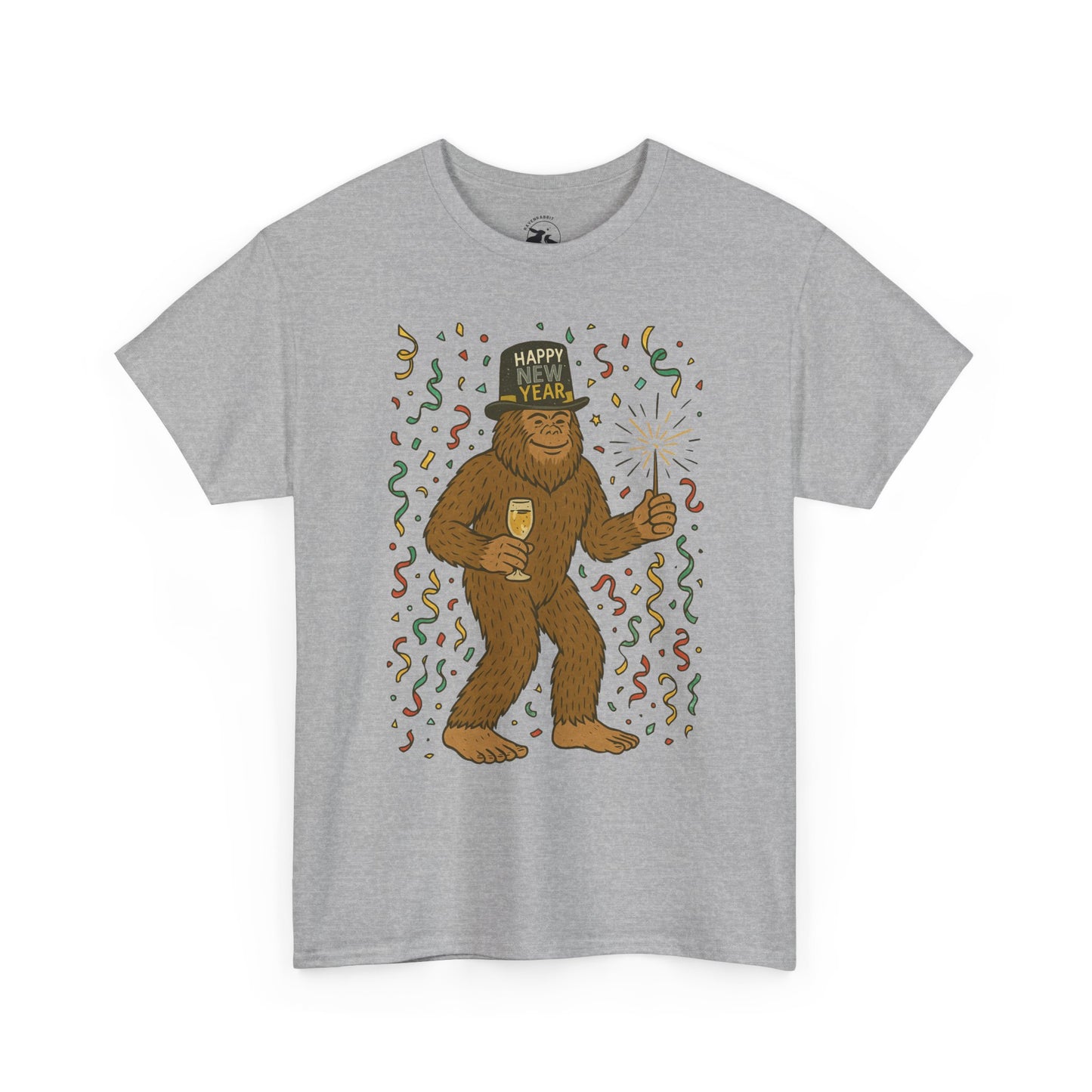 Bigfoot Midnight Celebration Tee – New Year Forest Party Shirt