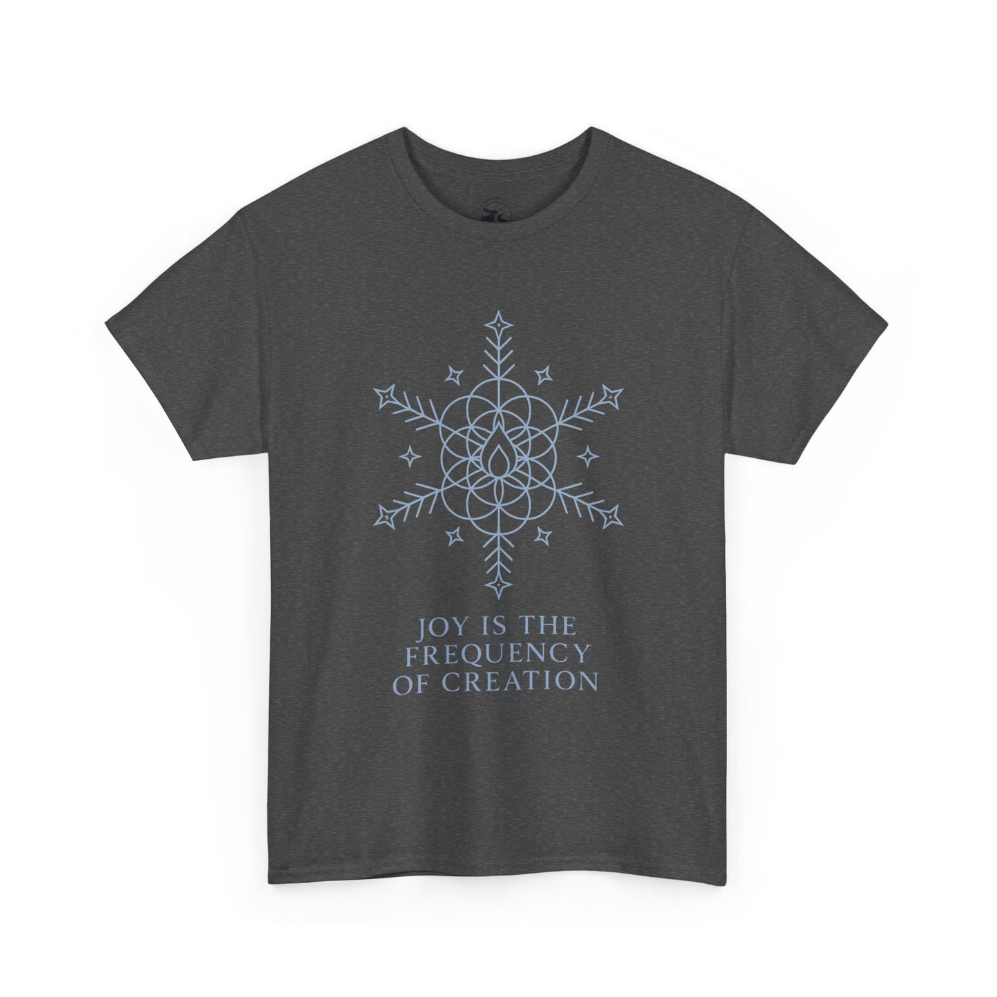 Joy Frequency Tee – Sacred Geometry Snowflake of Creation Graphic Shirt