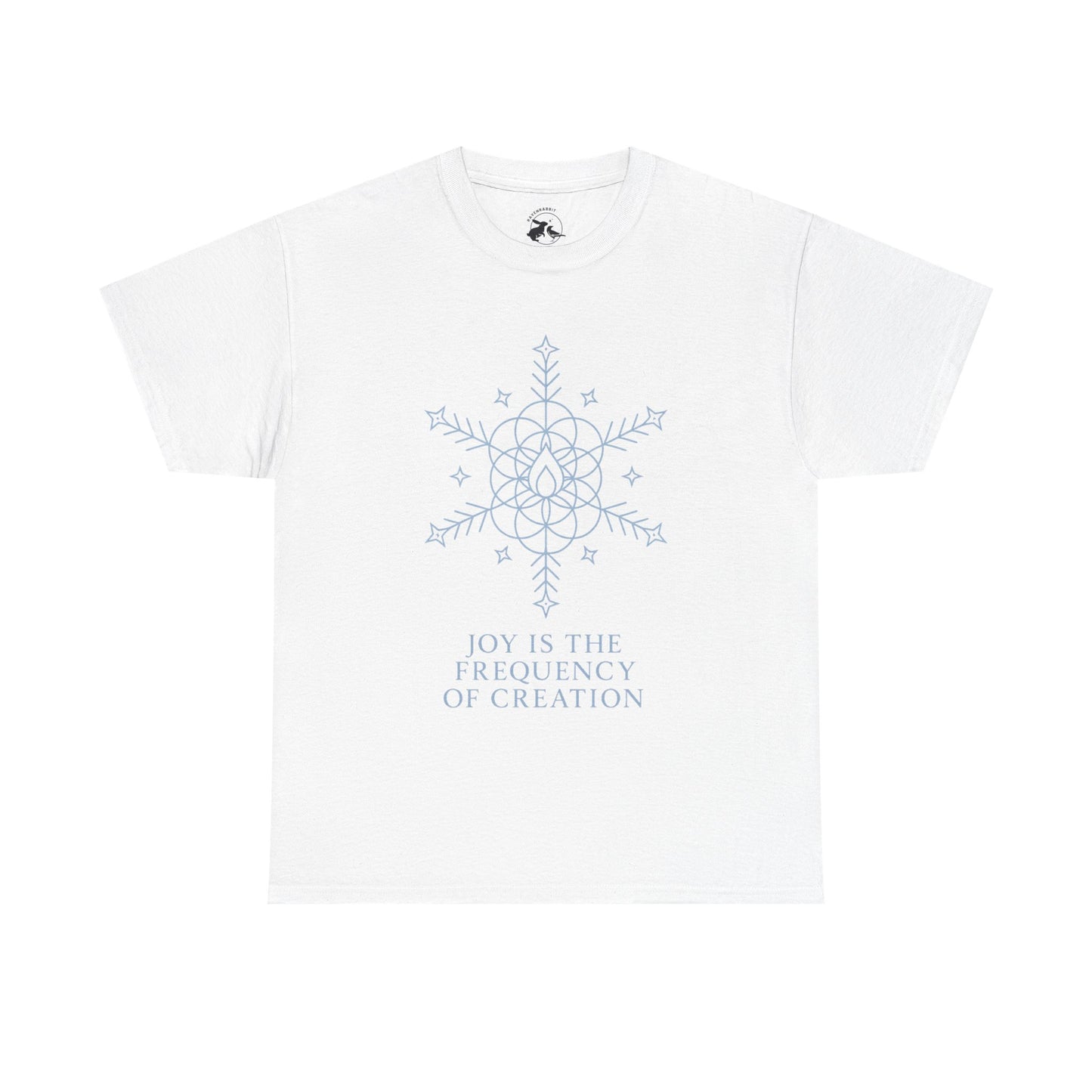 Joy Frequency Tee – Sacred Geometry Snowflake of Creation Graphic Shirt