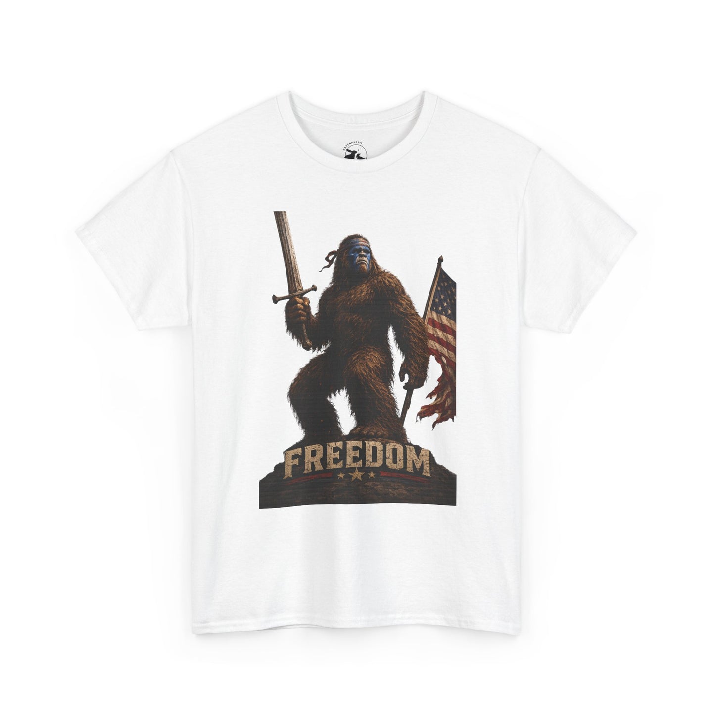 Freedom Warrior Tee – Patriotic Bigfoot American Legend Shirt