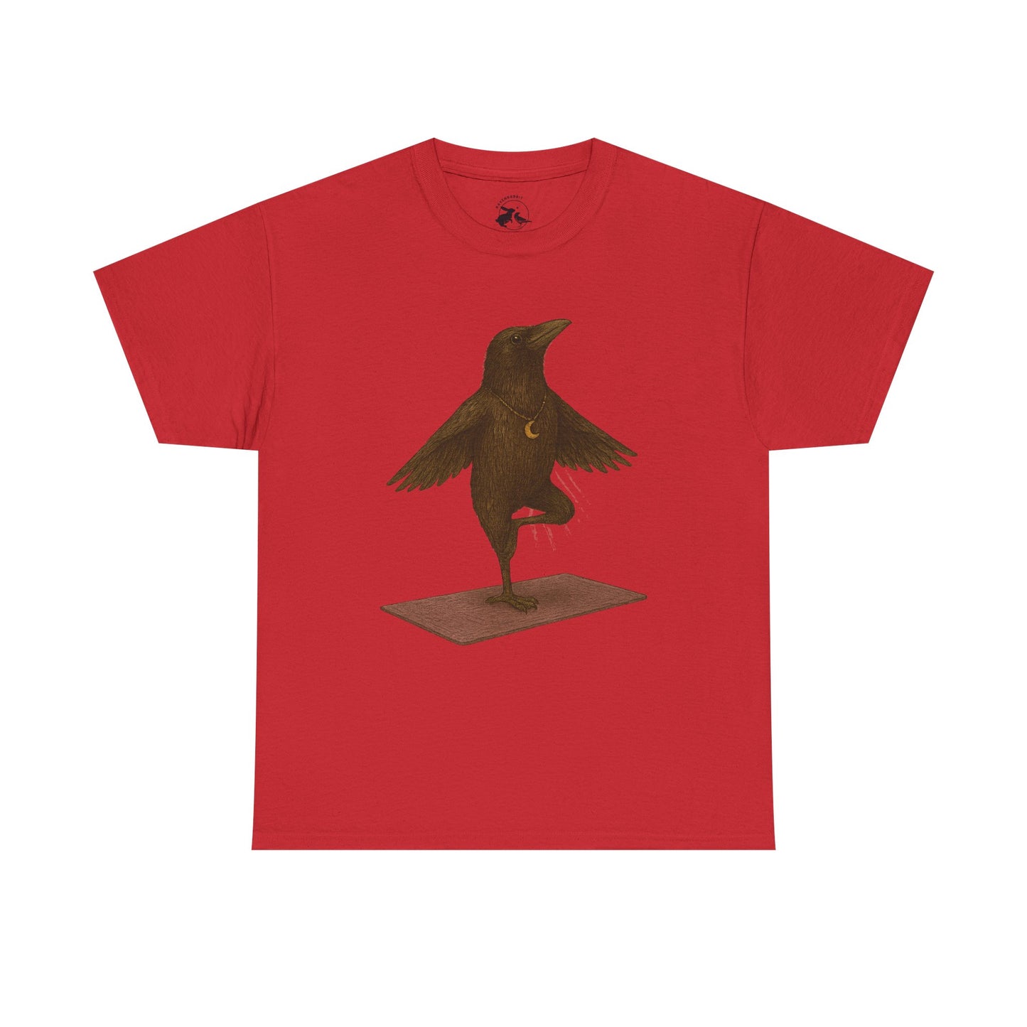 The Raven Yoga Master Tee – Balance in Flight and Spirit