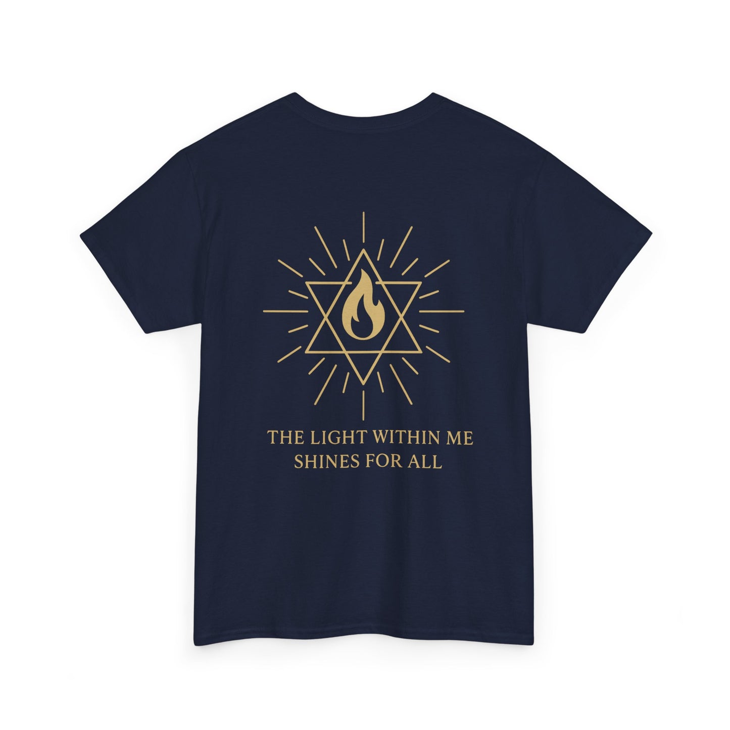 The Light Within Tee – Double Sided Merkaba Flame of Awakening Shirt