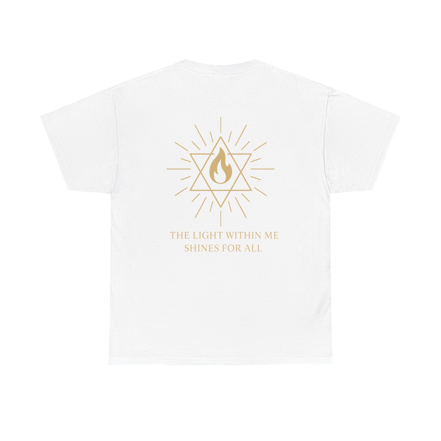 The Light Within Tee – Double Sided Merkaba Flame of Awakening Shirt