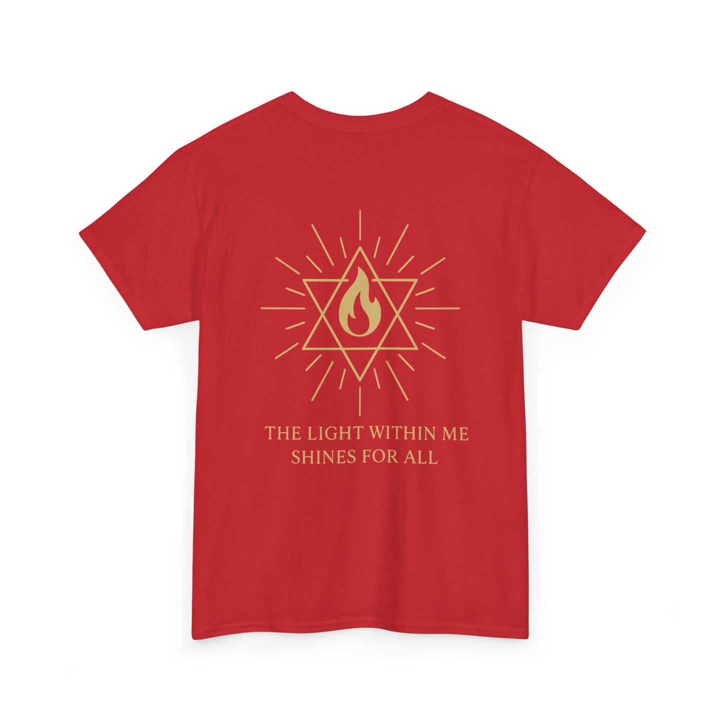 The Light Within Tee – Double Sided Merkaba Flame of Awakening Shirt