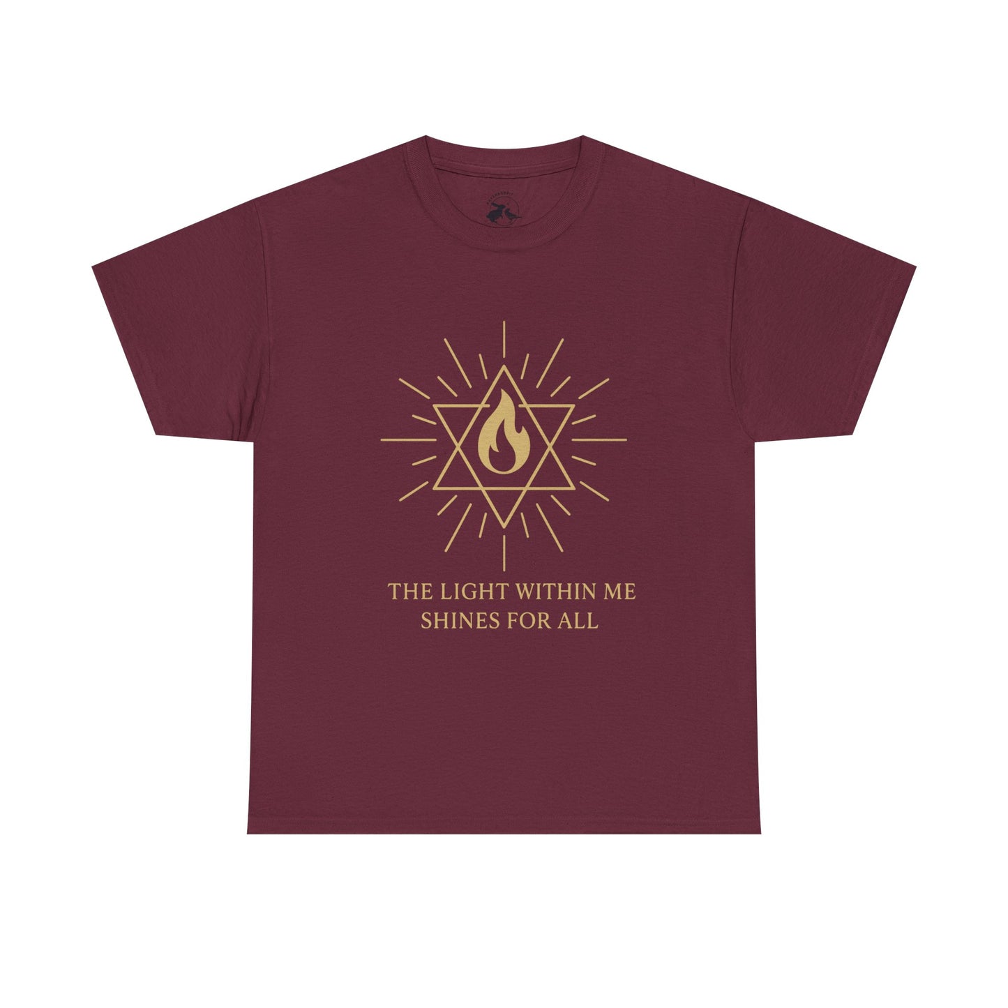The Light Within Tee – Merkaba Flame of Awakening Graphic Shirt