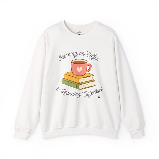 Coffee & Objectives Teacher Sweatshirt | Cozy Teacher Crewneck | Educator Gift