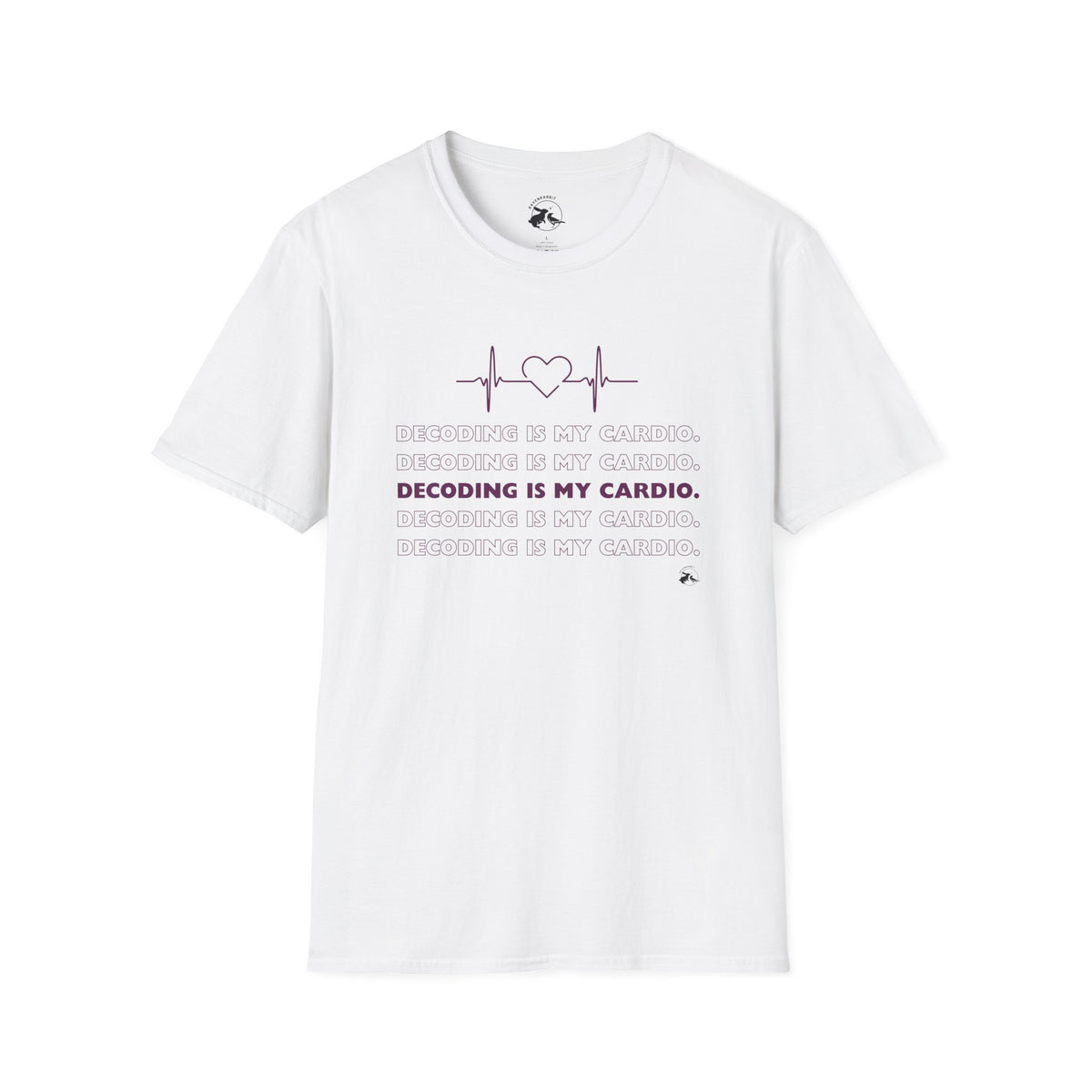 Decoding Is My Cardio T-Shirt — Heartbeat Code Programmer Tee