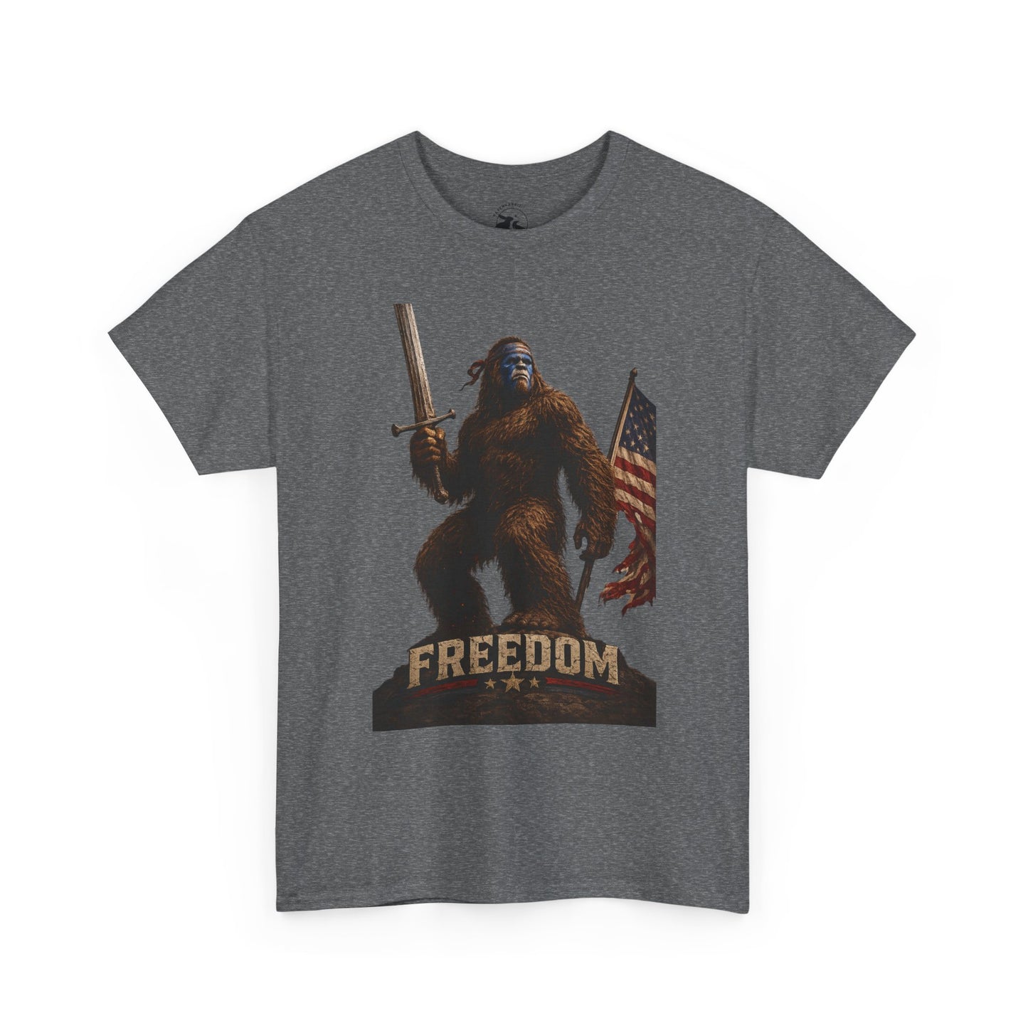 Freedom Warrior Tee – Patriotic Bigfoot American Legend Shirt