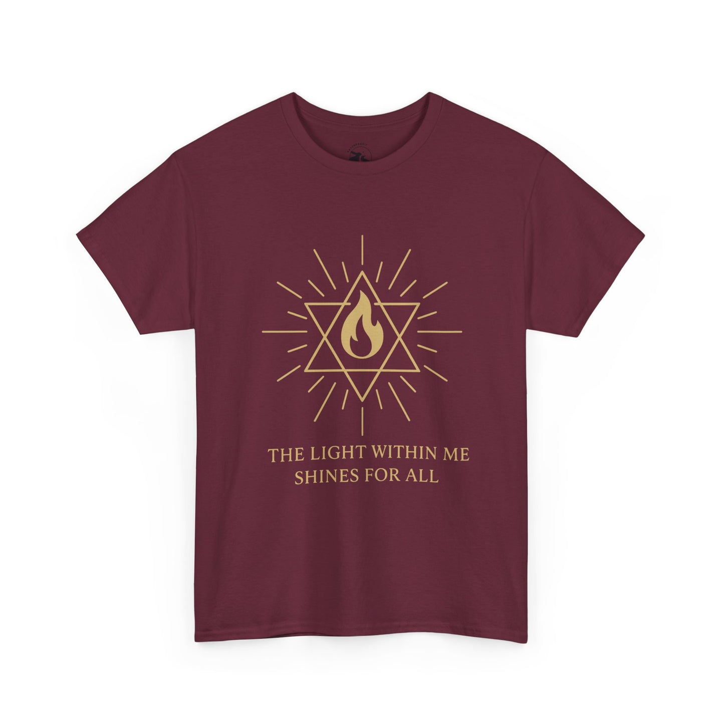 The Light Within Tee – Merkaba Flame of Awakening Graphic Shirt