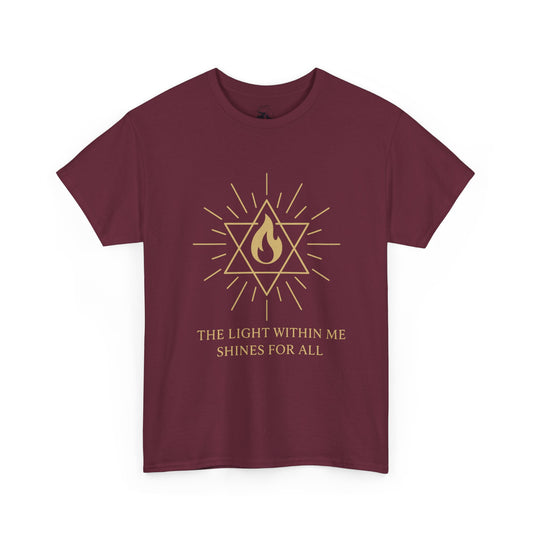 The Light Within Tee – Merkaba Flame of Awakening Graphic Shirt